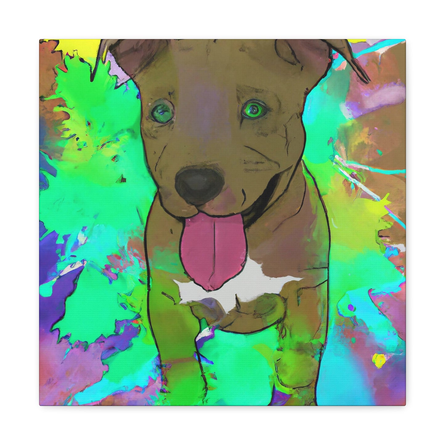 Kingston Viscounteau - Pitbull Puppy - Canvas