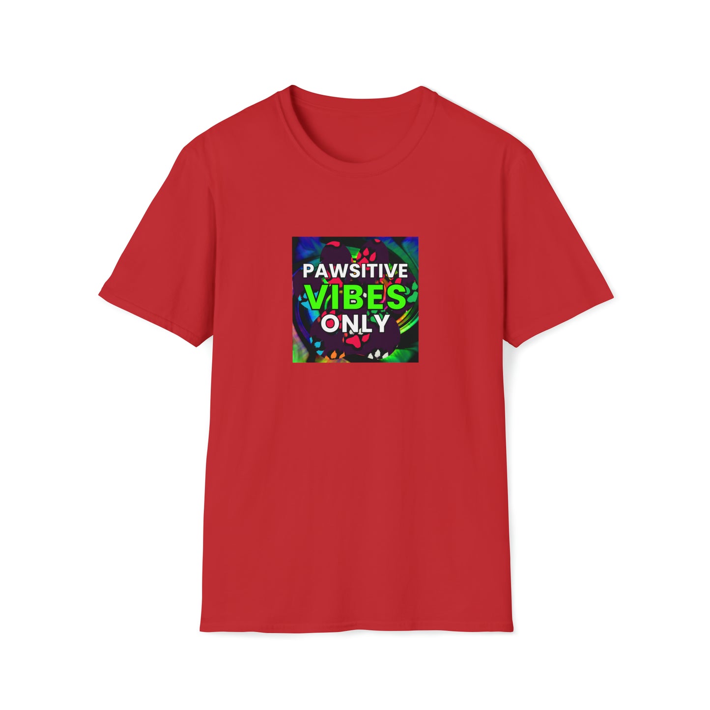 Positive Patty (or Patrick) the Perception Prophet. - "Pawsitive Vibes Only" Unisex Tee