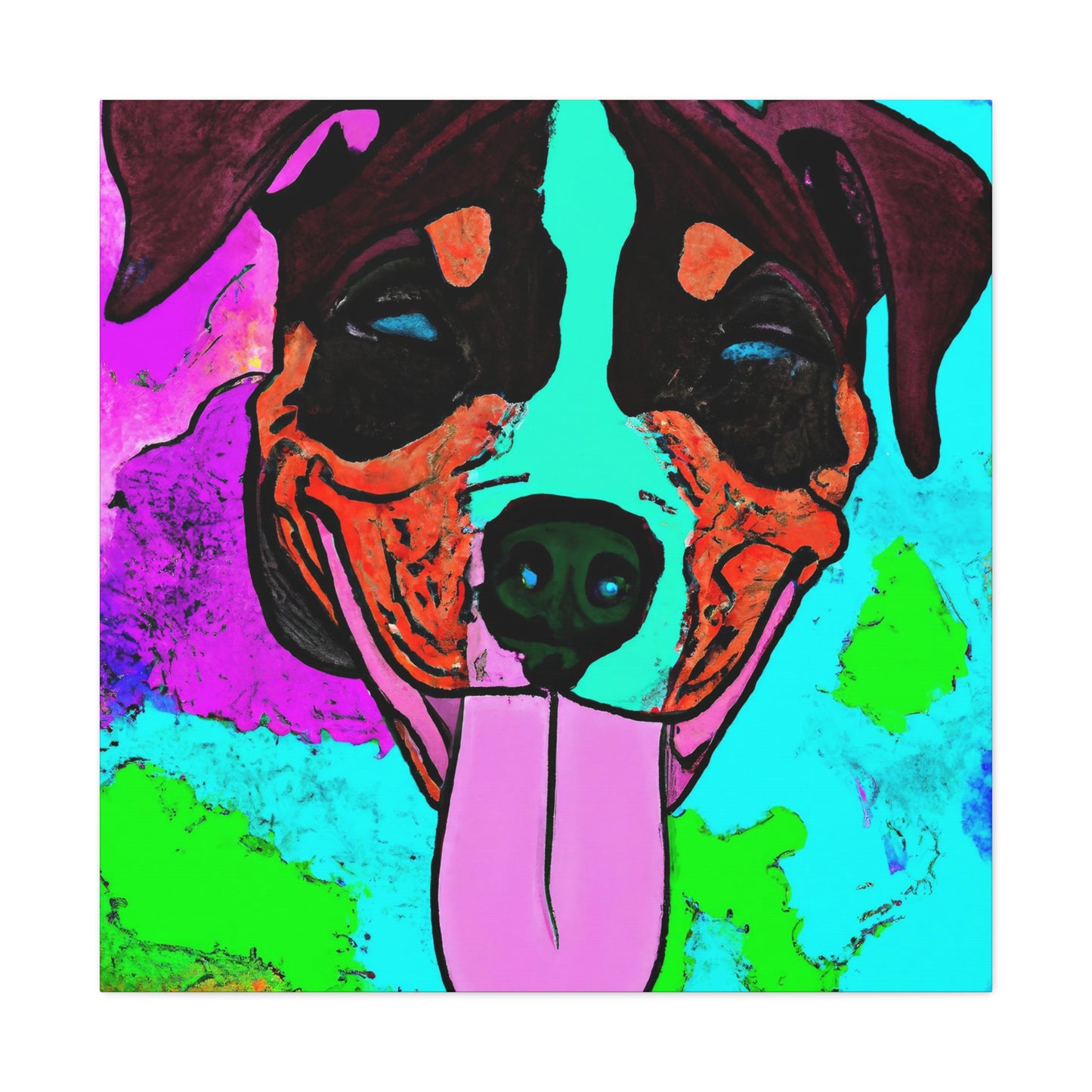 Gwendolyn de LaVallee - Pitbull Puppy - Canvas