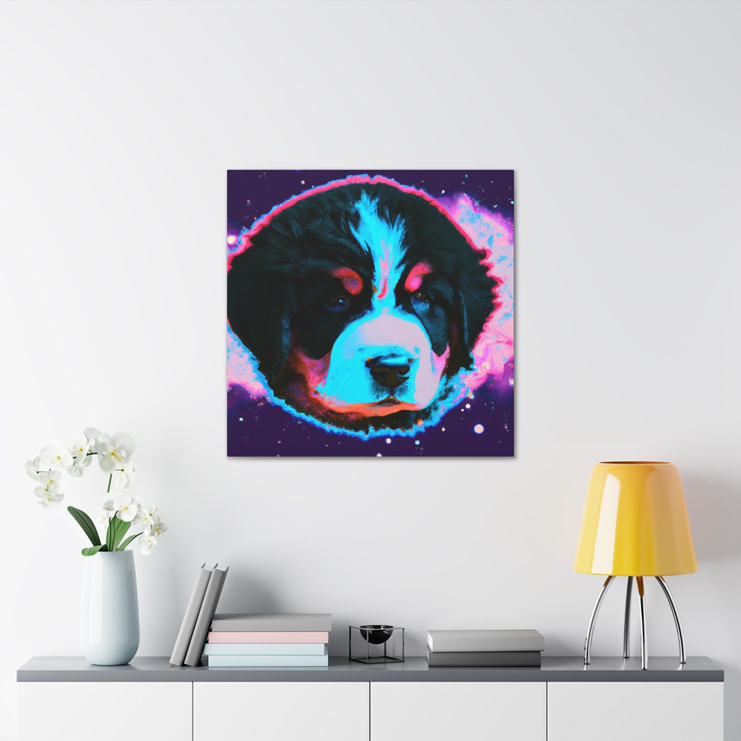 Crowned Princess Sofia of Zurich. - Bernese Mountain Dog - Canvas