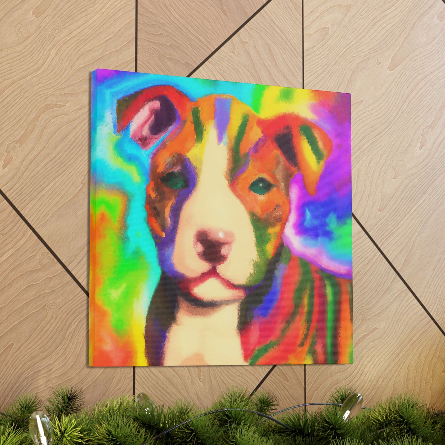 Countess Aurora Delacroix - Pitbull Puppy - Canvas