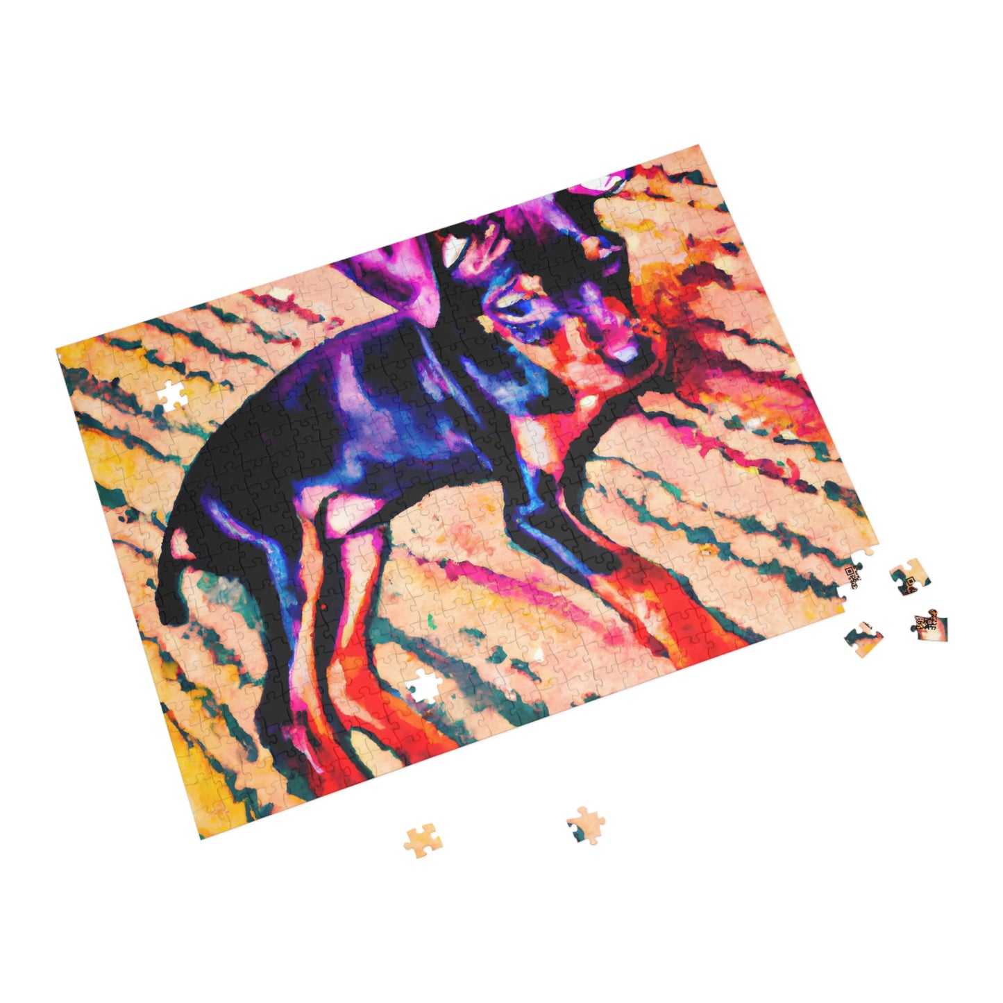 Jacques Charabonnet - Miniature Pinscher Puppy - Puzzle