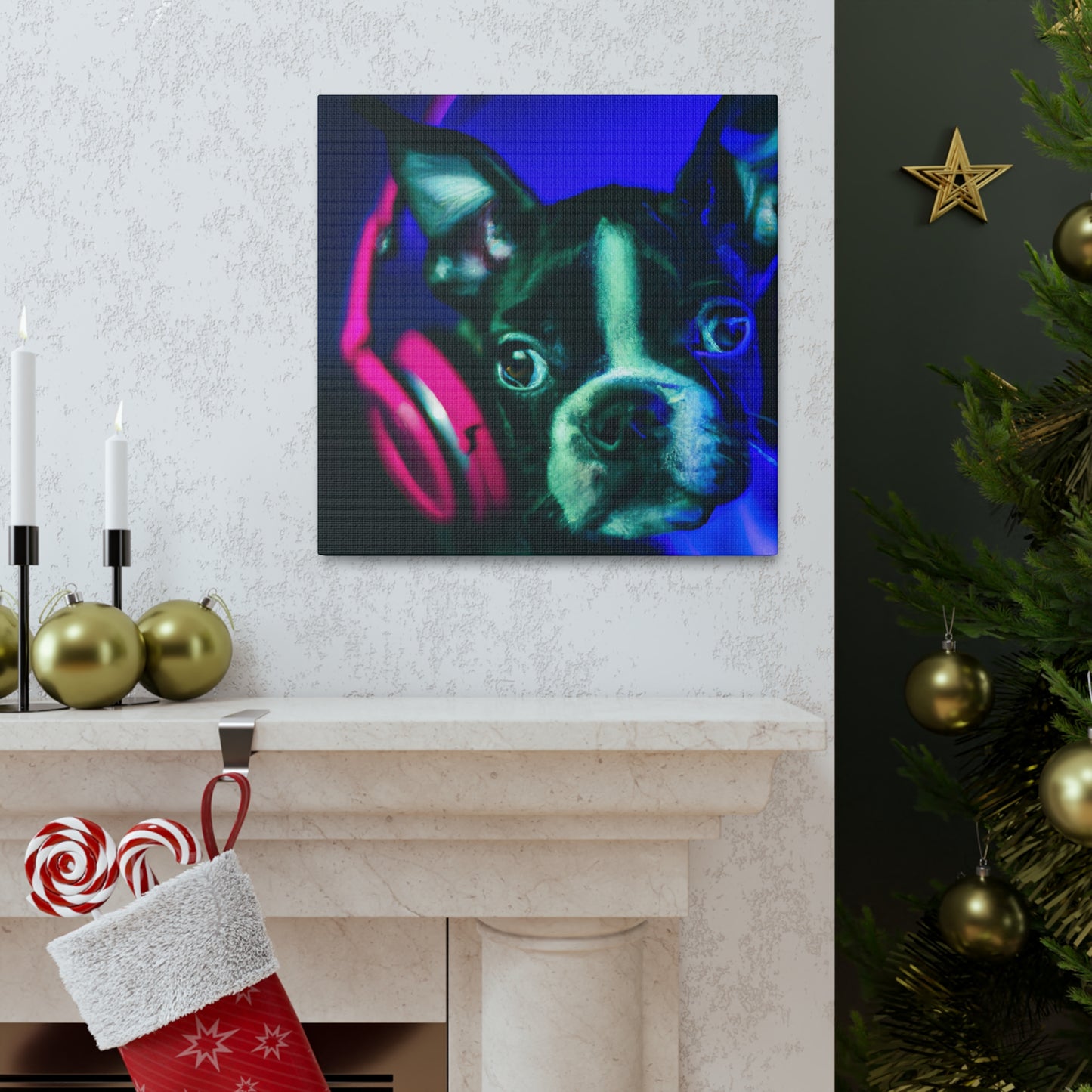 Countess Lorelai Augusta of Boston - Boston Terrier - Canvas