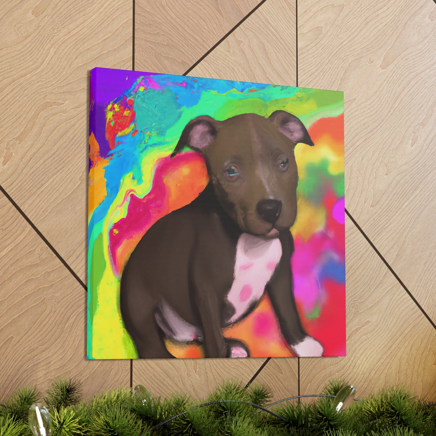 Augustus Royalty - Pitbull Puppy - Canvas