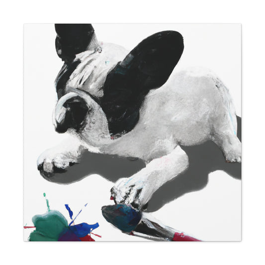 Countess Isabella di Cavalieri. (French Bulldog) - Canvas