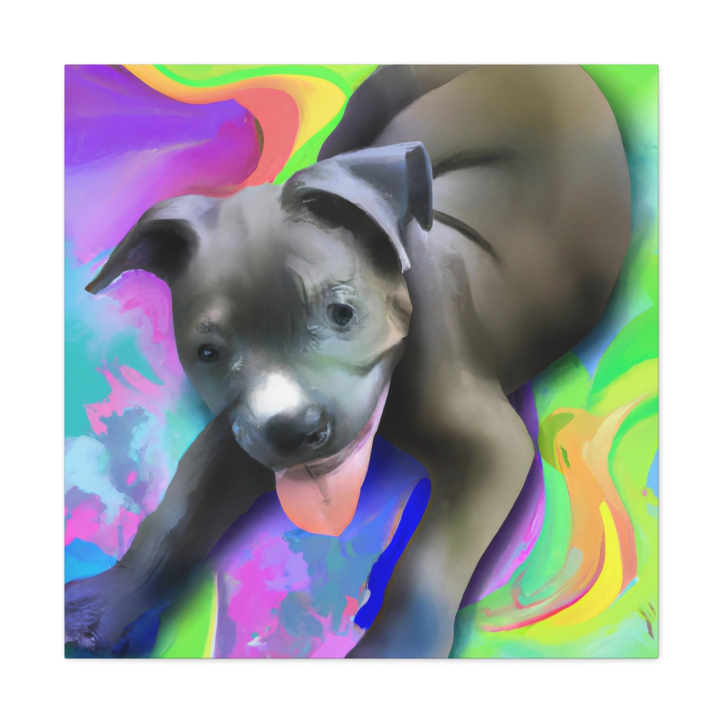 Baroness Amalthea Valancephon - Pitbull Puppy - Canvas