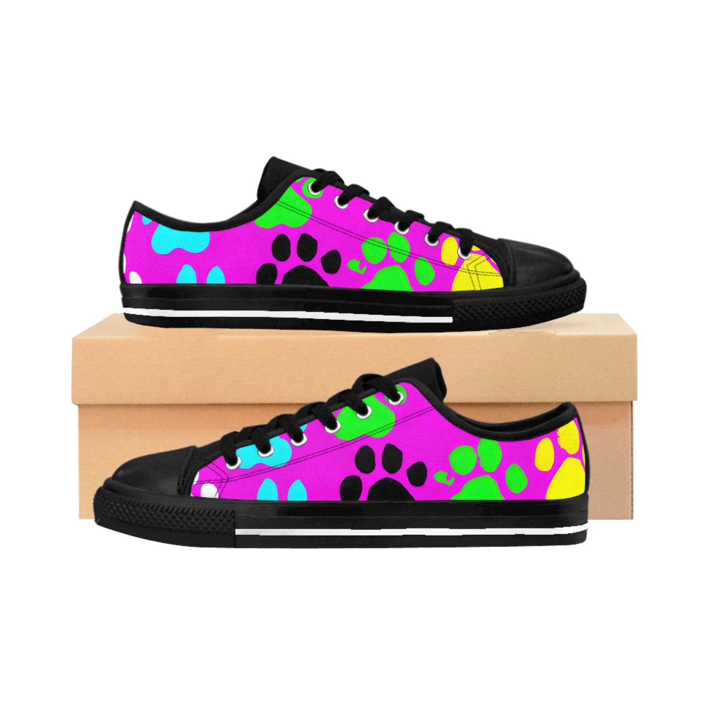 Claude Couteaux - Paw Print - Low-Top