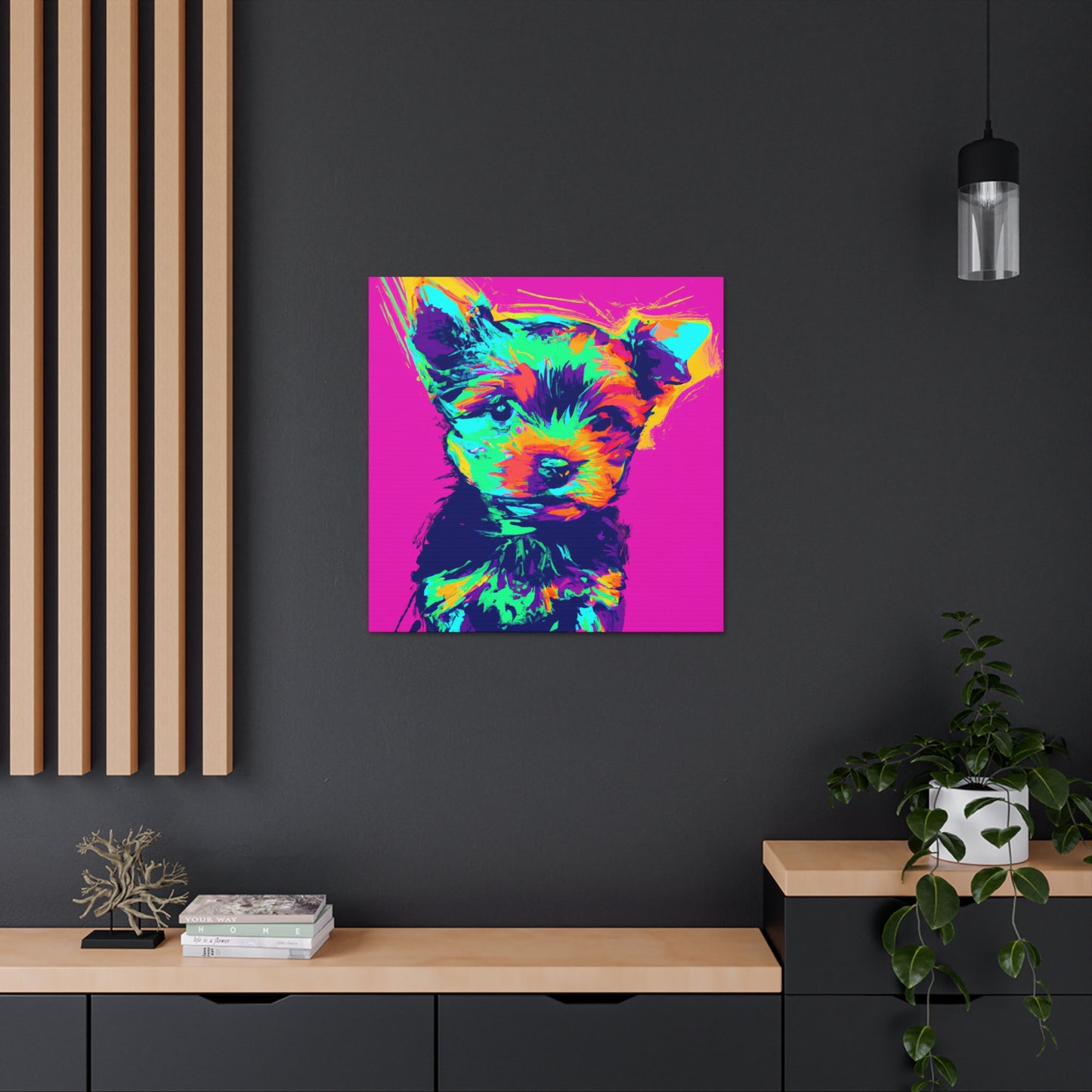 King Morgon of Gwent - Yorkie Puppy - Canvas