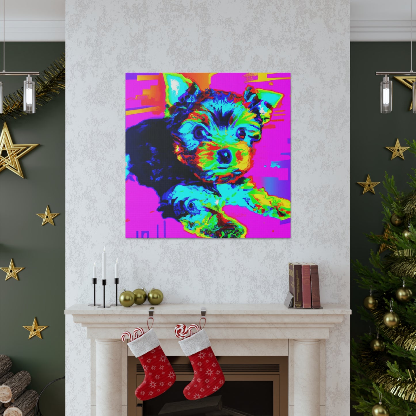 Kingston Dionita I - Yorkie Puppy - Canvas