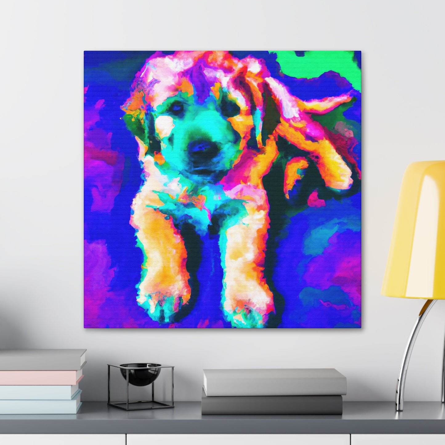 Cortland de' Medici - Golden Retriever Puppy - Canvas