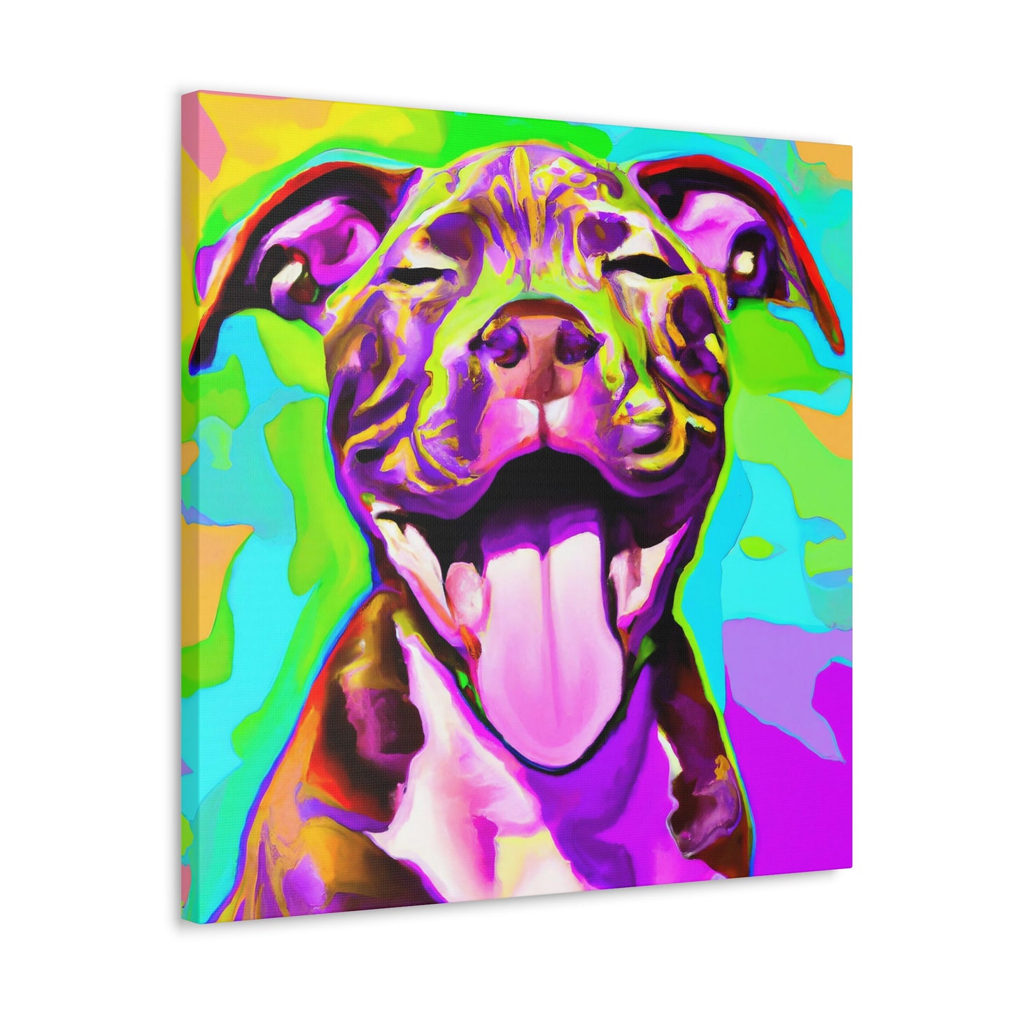 Prince Ianus Bailey the Second - Pitbull Puppy - Canvas