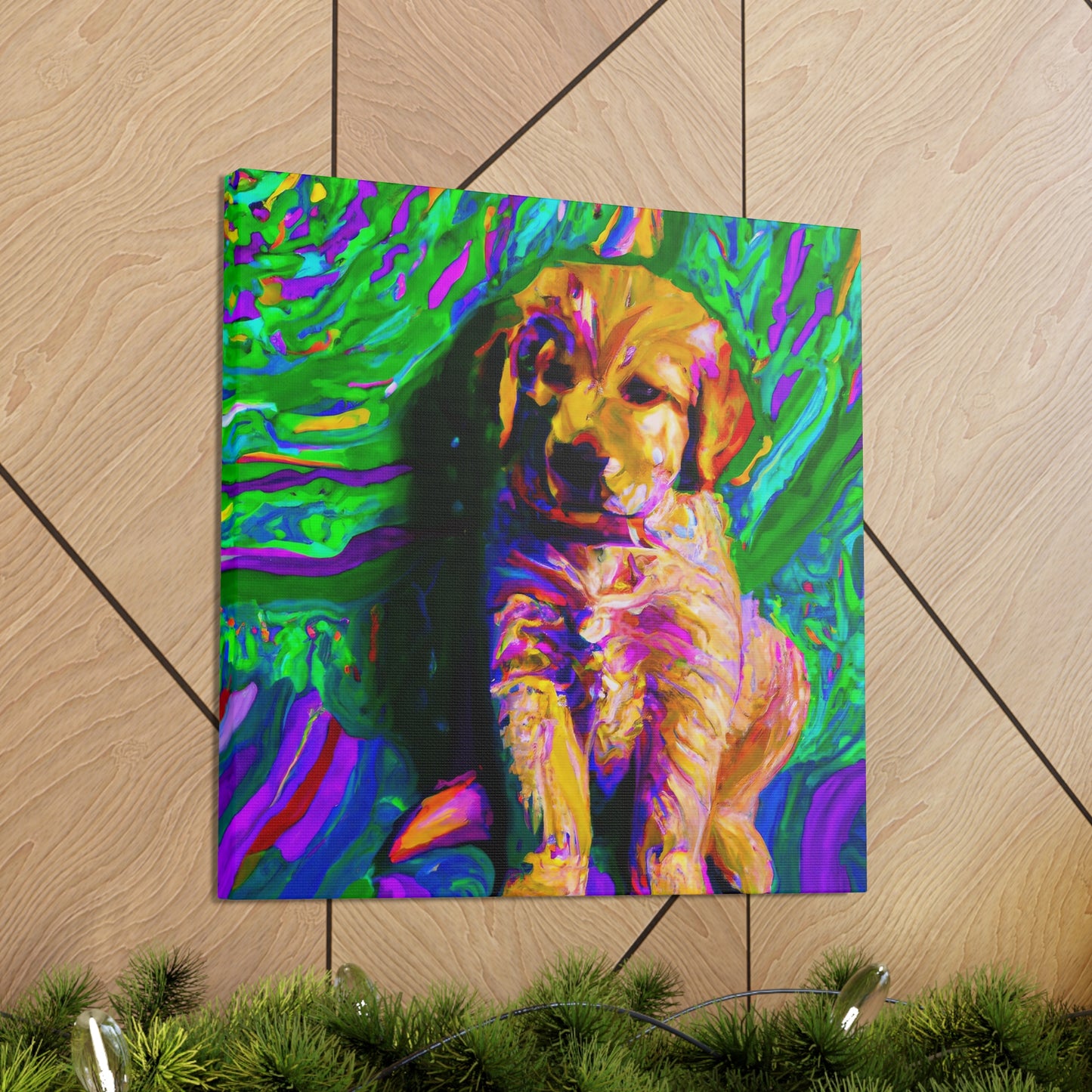 Kingston Remei de Becque - Golden Retriever Puppy - Canvas