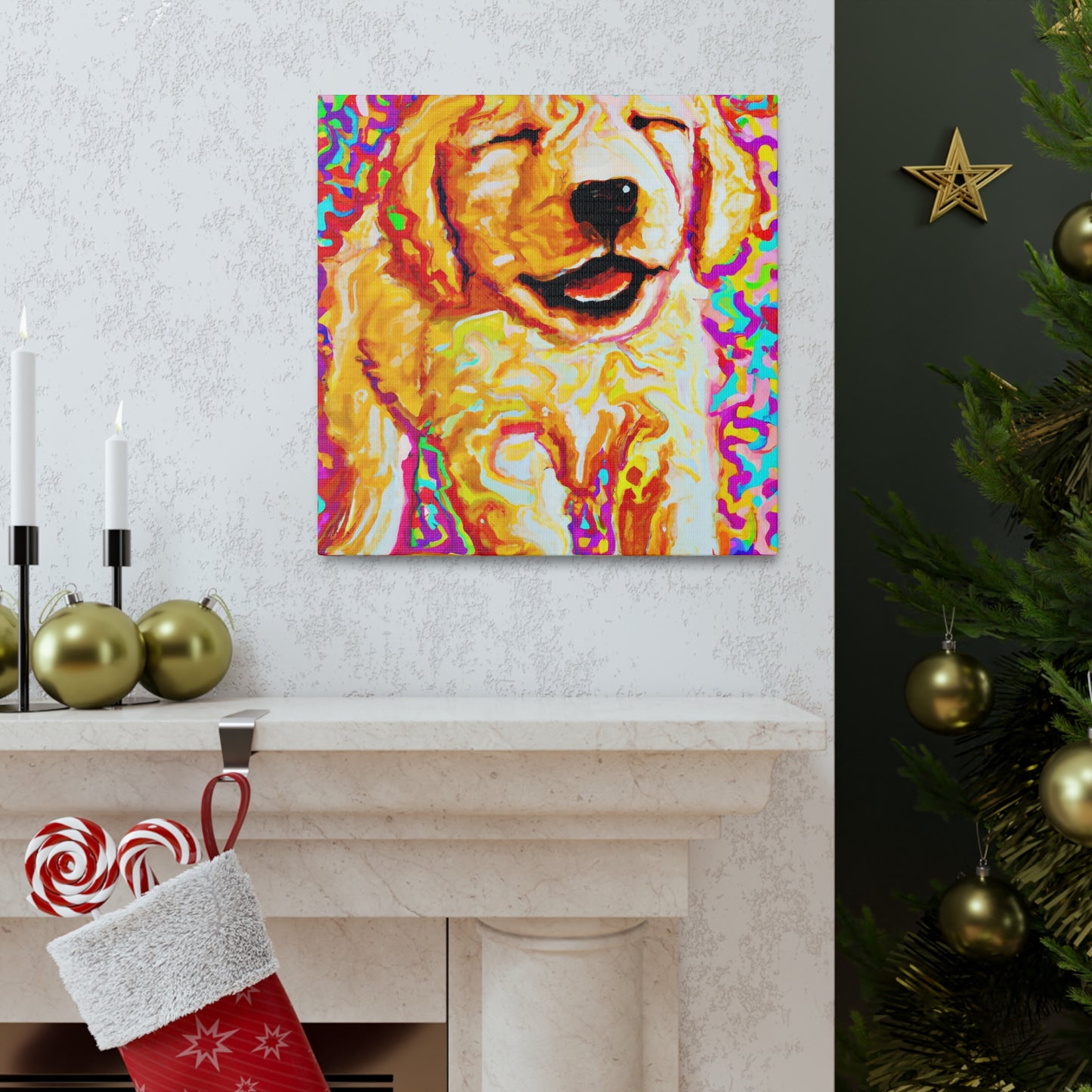 Prince Abilio de Iadesi. - Golden Retriever Puppy - Canvas