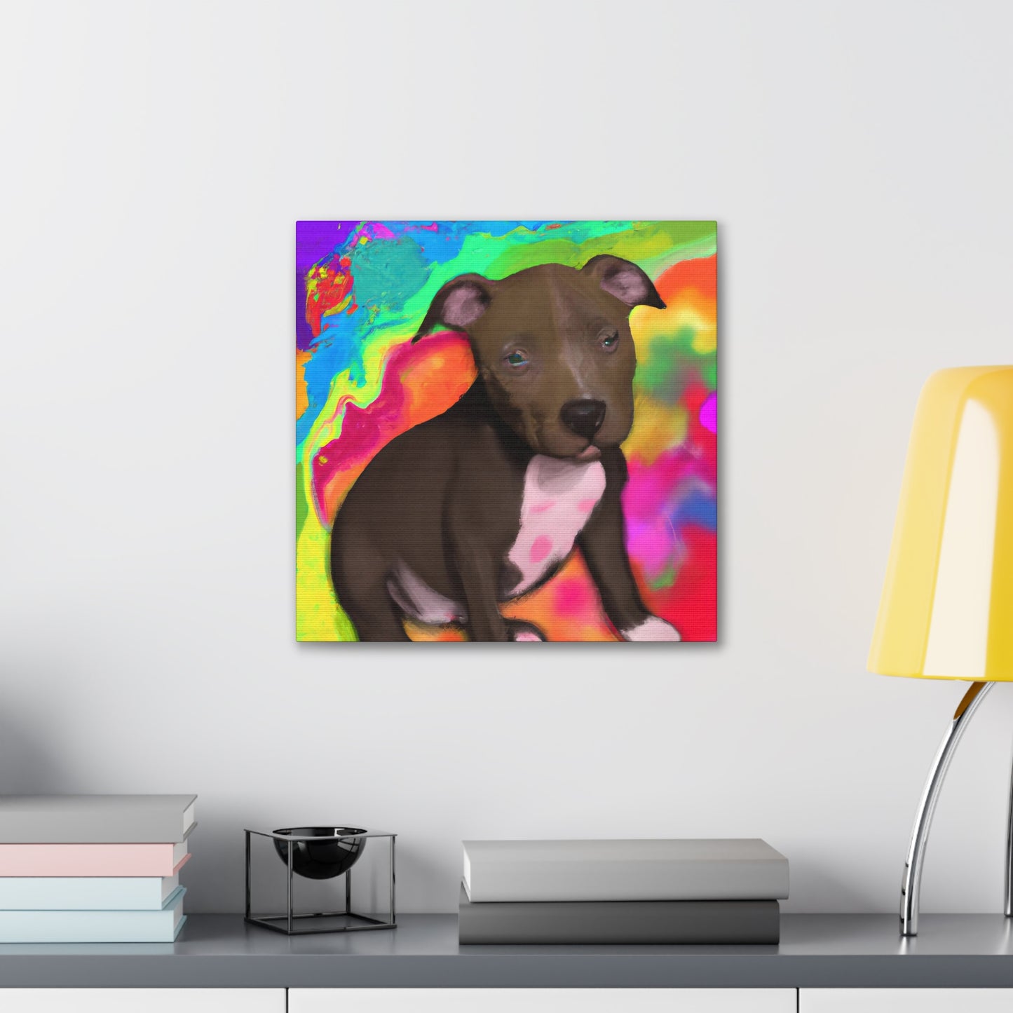 Augustus Royalty - Pitbull Puppy - Canvas