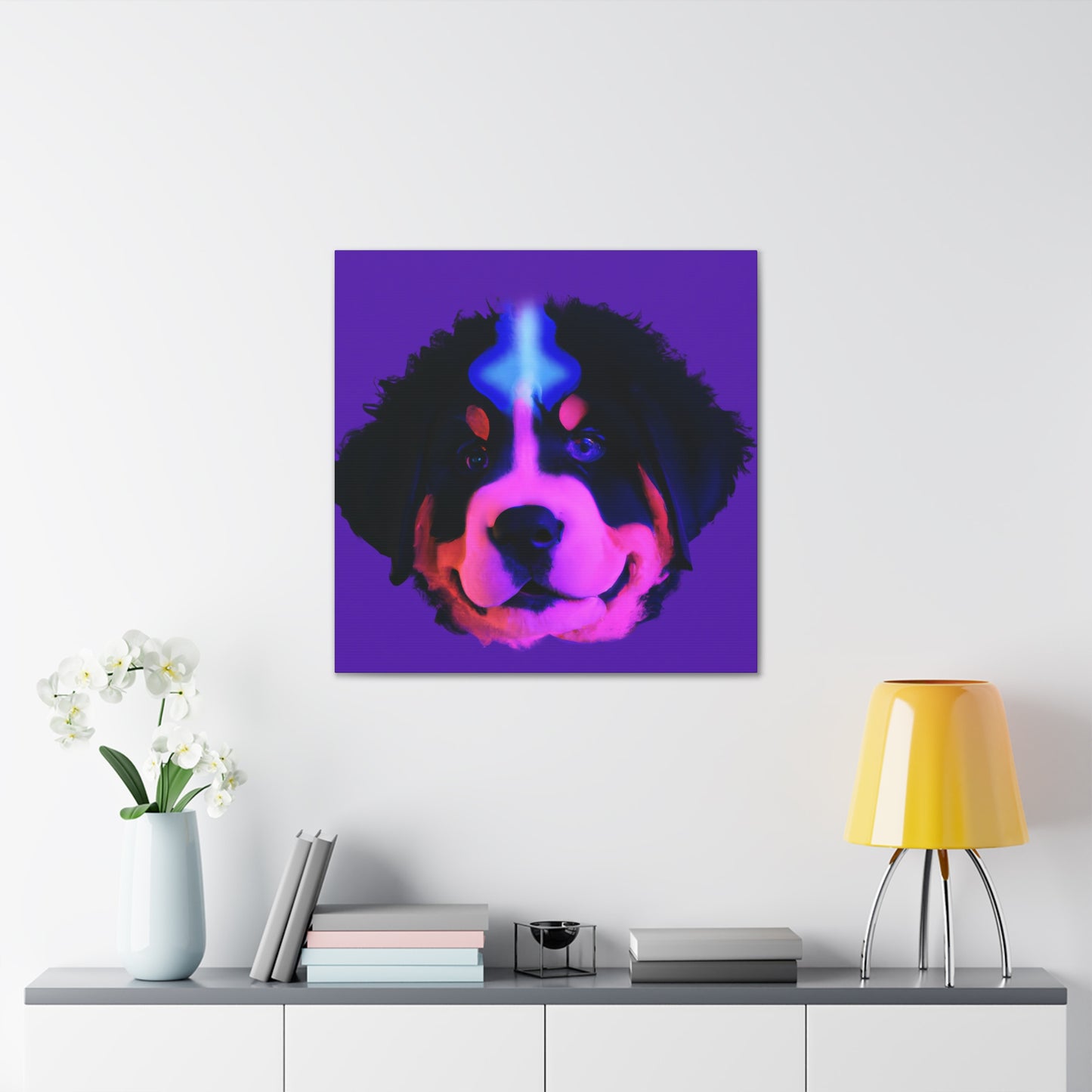 Countess Astrid von Basel - Bernese Mountain Dog - Canvas