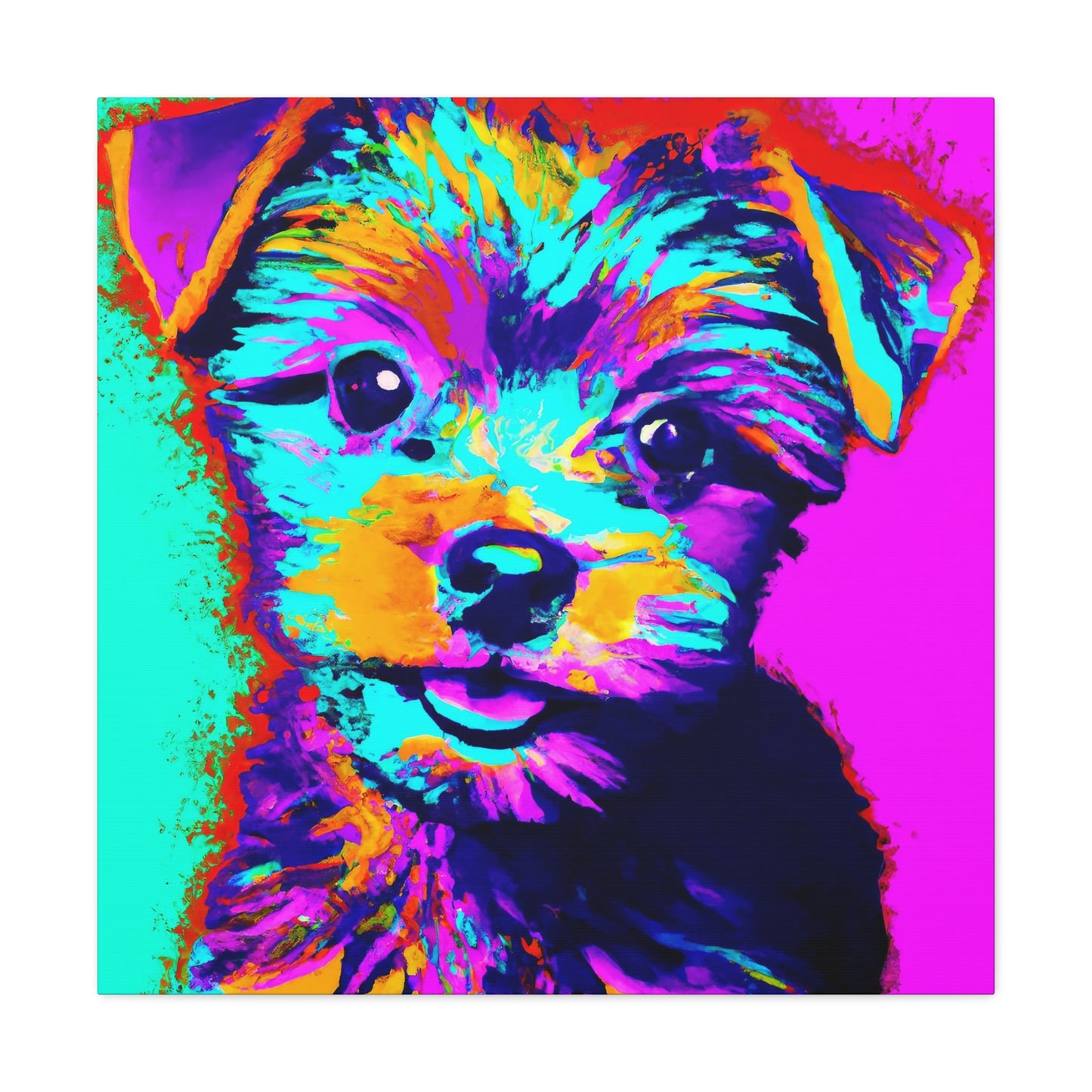 Afton Wilhemina de Winshire - Yorkie Puppy - Canvas