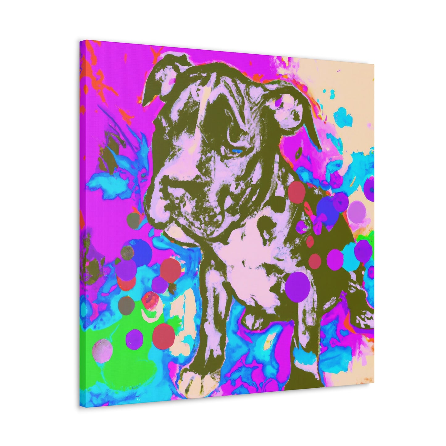 Augustine de Valois - Pitbull Puppy - Canvas