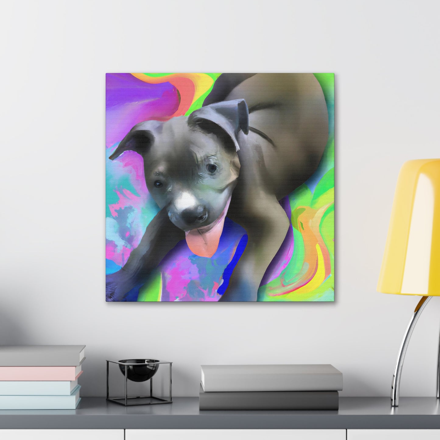 Baroness Amalthea Valancephon - Pitbull Puppy - Canvas