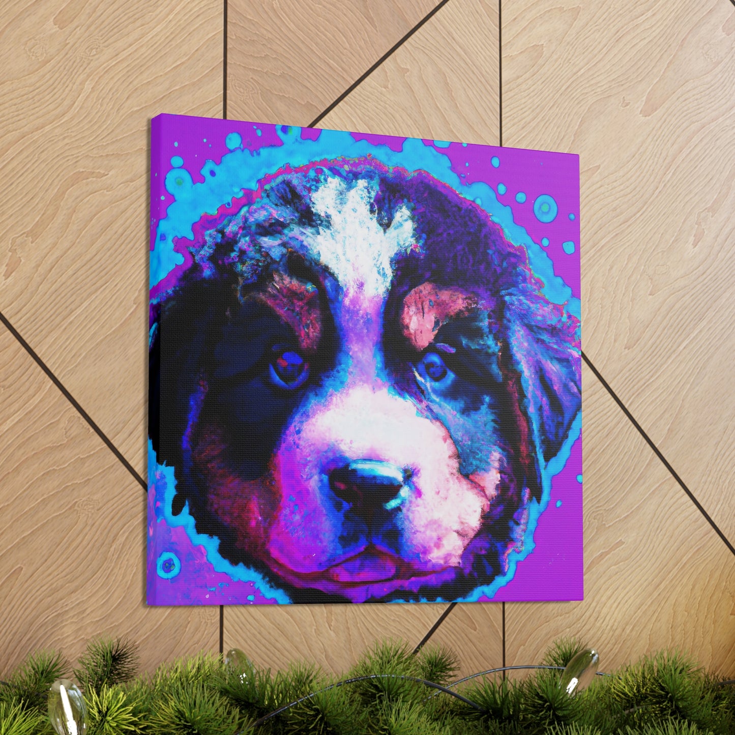 Queen Ellahanna of the Evercloaks - Bernese Mountain Dog - Canvas