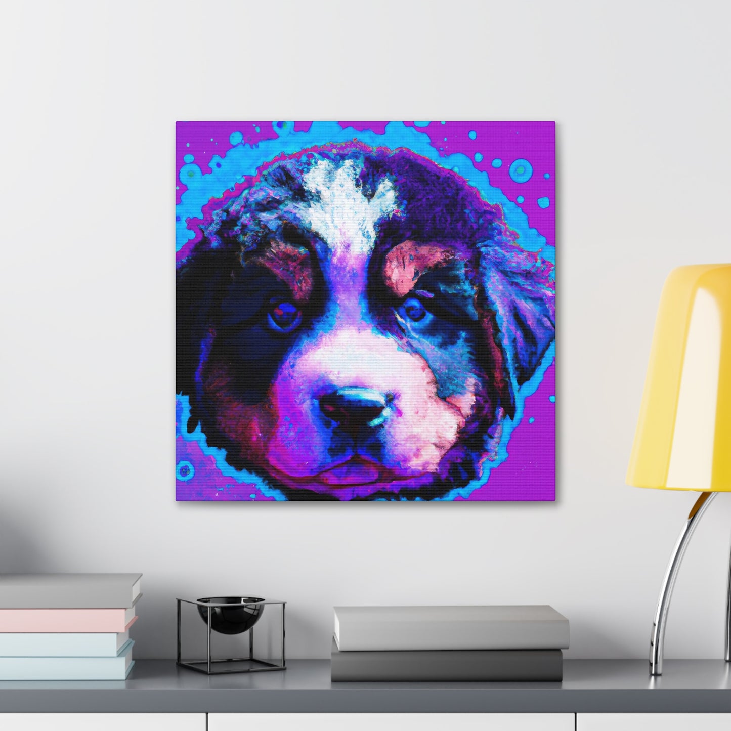 Queen Ellahanna of the Evercloaks - Bernese Mountain Dog - Canvas