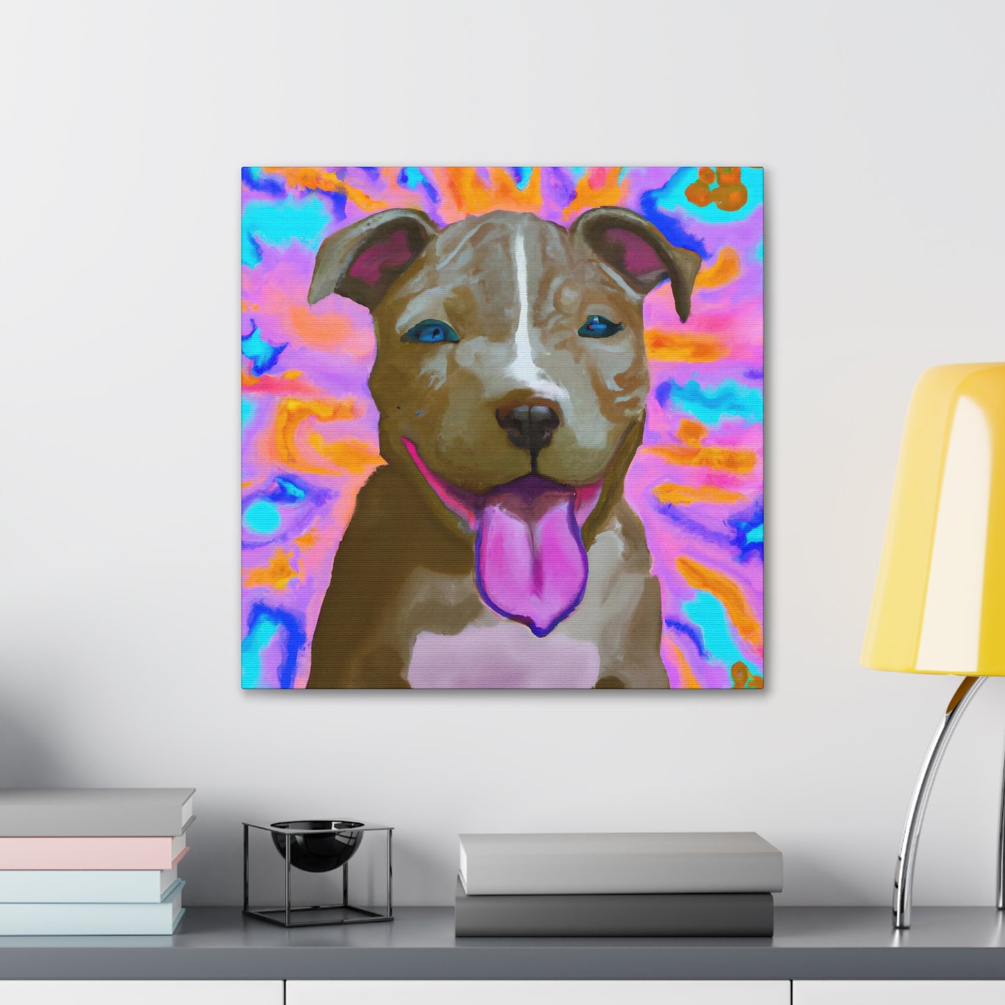 Prince/Princess Castellano of Italy - Pitbull Puppy - Canvas