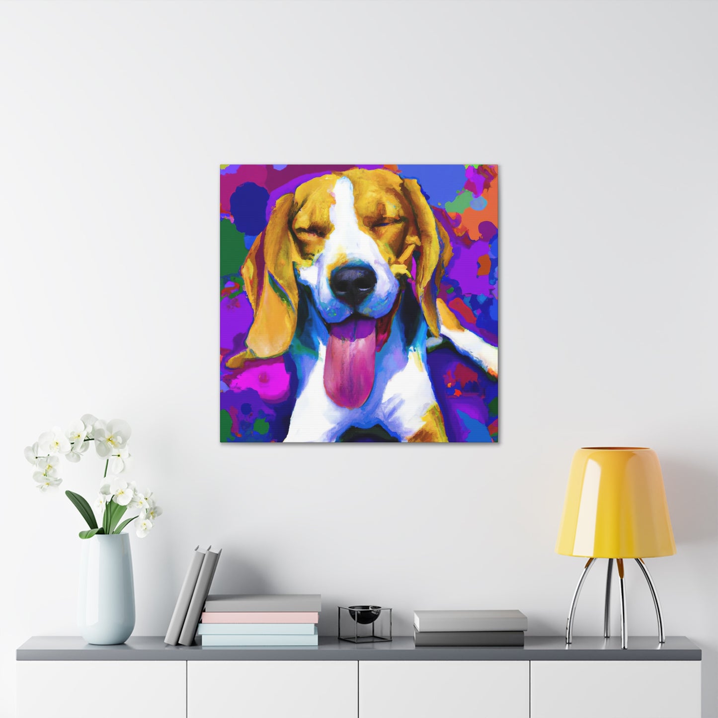 Gwendolynne the Noble Artist - Beagle Puppy - Canvas