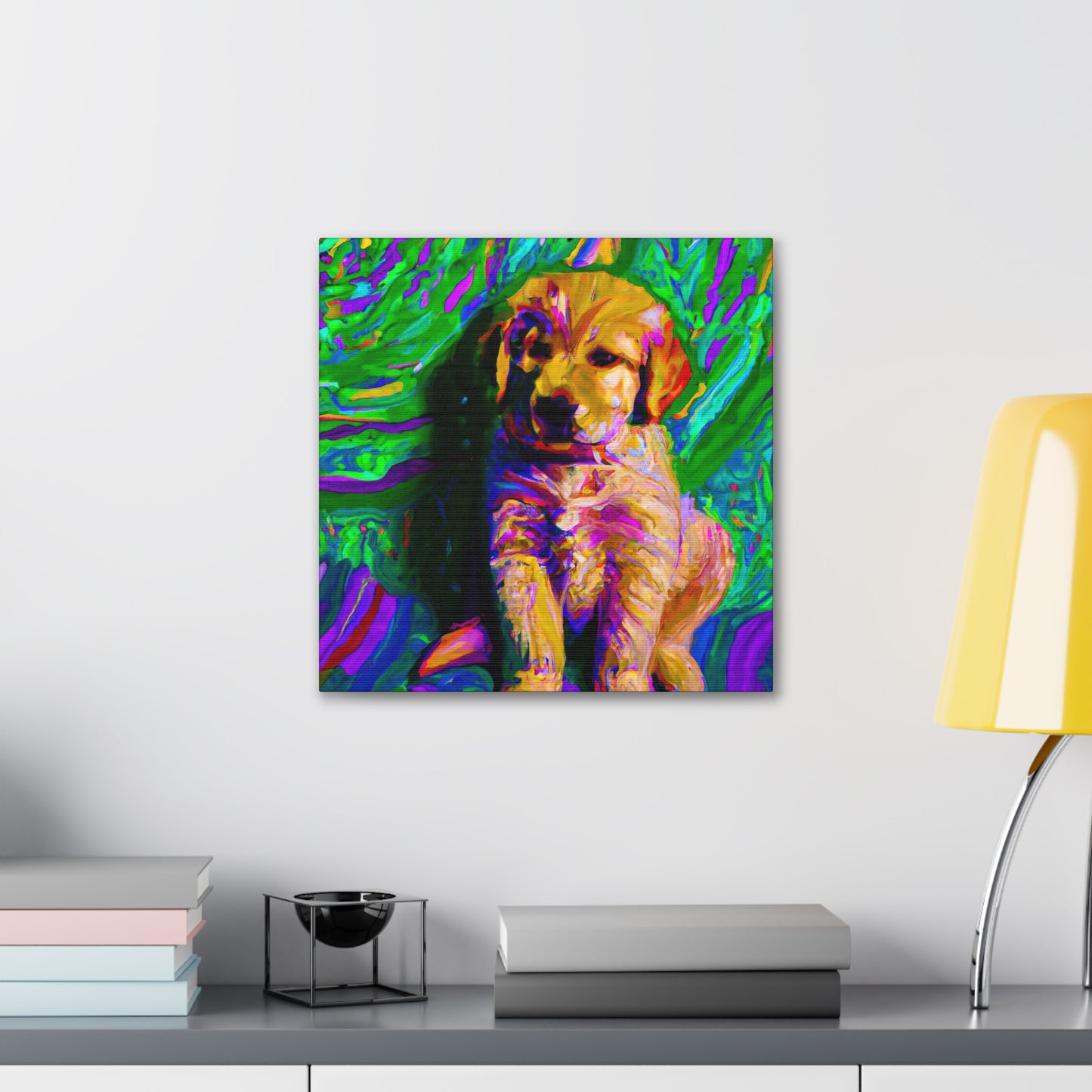 Kingston Remei de Becque - Golden Retriever Puppy - Canvas