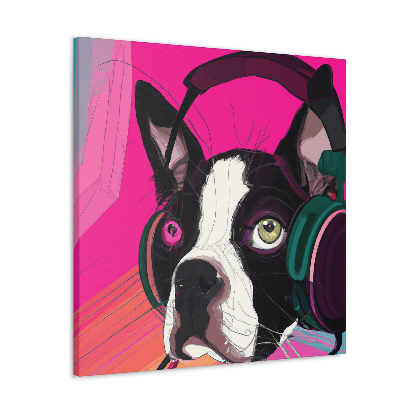 Countess Abigail Amethyst Parmelee of Boston. - Boston Terrier - Canvas