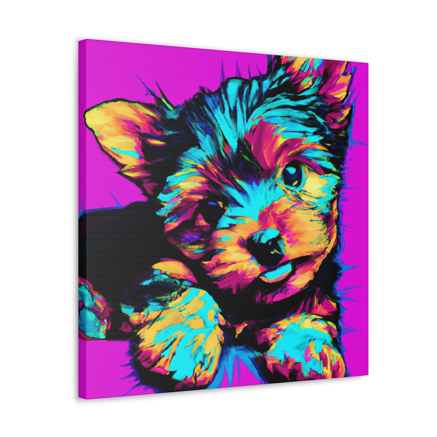 Kingston Noblephus - Yorkie Puppy - Canvas