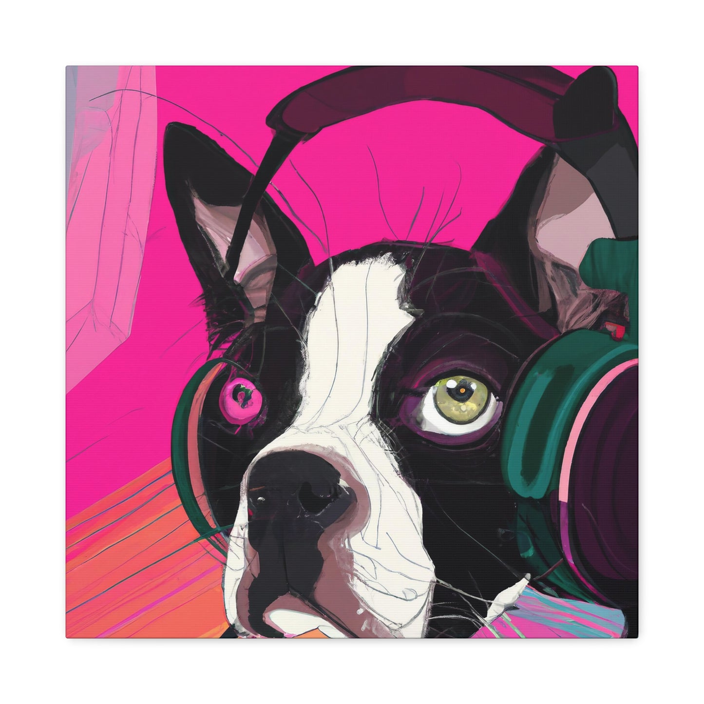 Countess Abigail Amethyst Parmelee of Boston. - Boston Terrier - Canvas