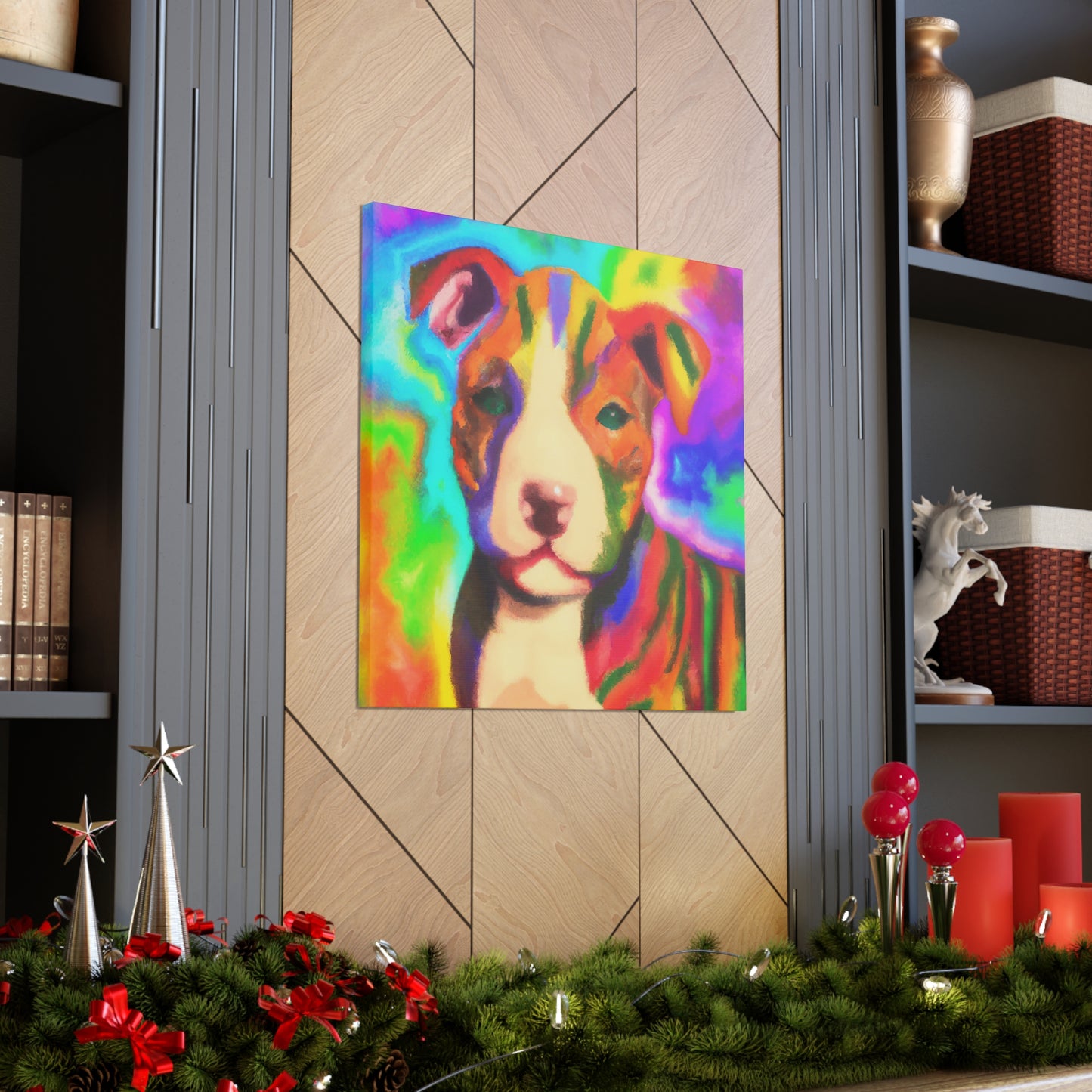 Countess Aurora Delacroix - Pitbull Puppy - Canvas