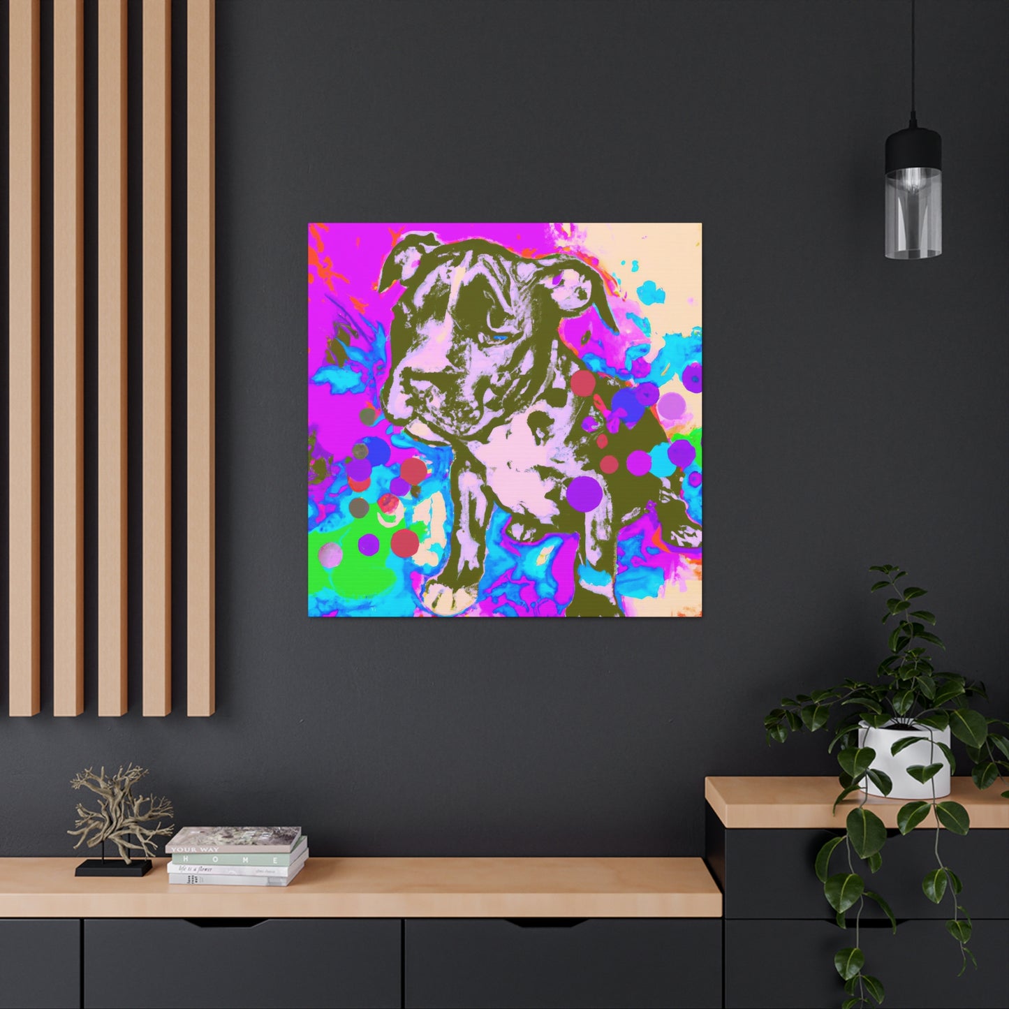 Augustine de Valois - Pitbull Puppy - Canvas