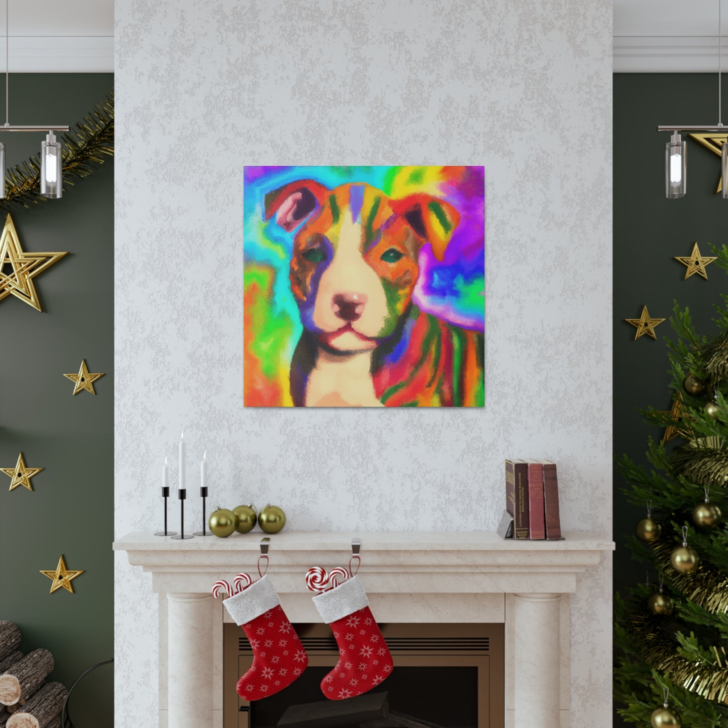 Countess Aurora Delacroix - Pitbull Puppy - Canvas