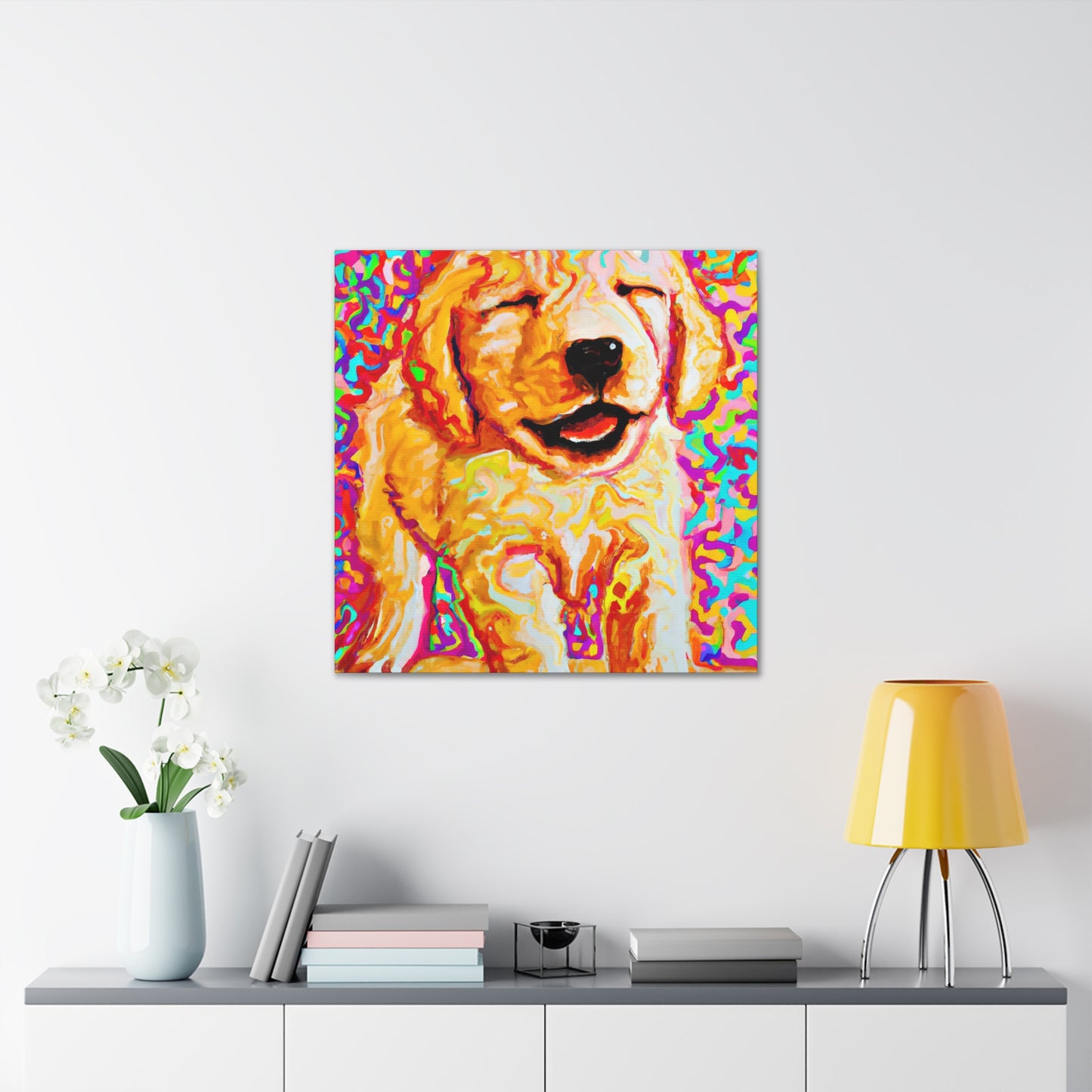 Prince Abilio de Iadesi. - Golden Retriever Puppy - Canvas