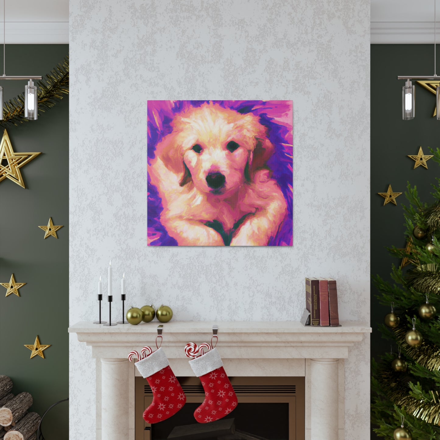 Earlene of Verdume - Golden Retriever Puppy - Canvas