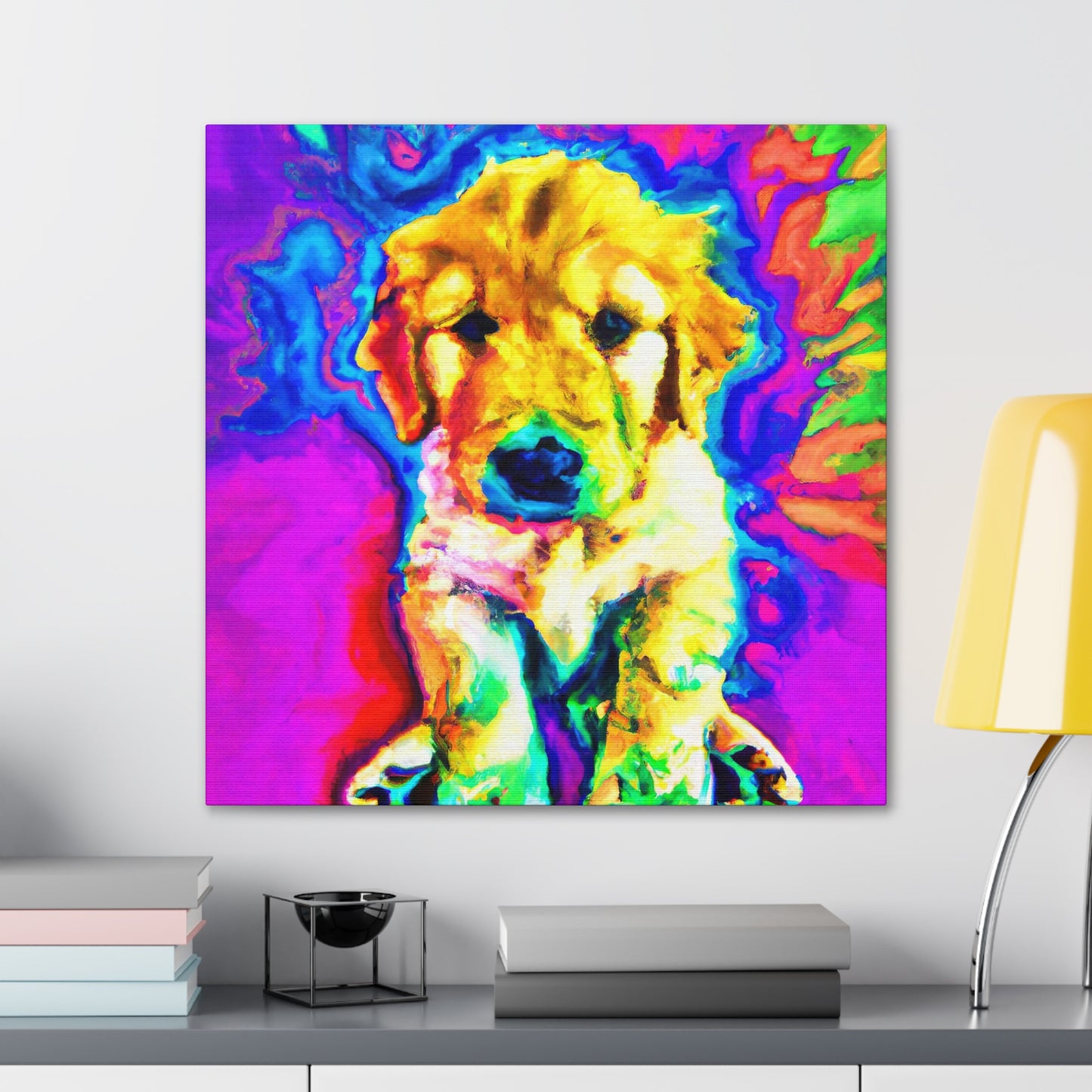 Marelyne, Duchess of Brabant - Golden Retriever Puppy - Canvas