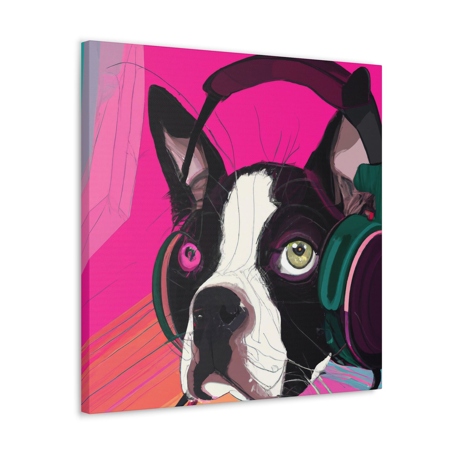 Countess Abigail Amethyst Parmelee of Boston. - Boston Terrier - Canvas