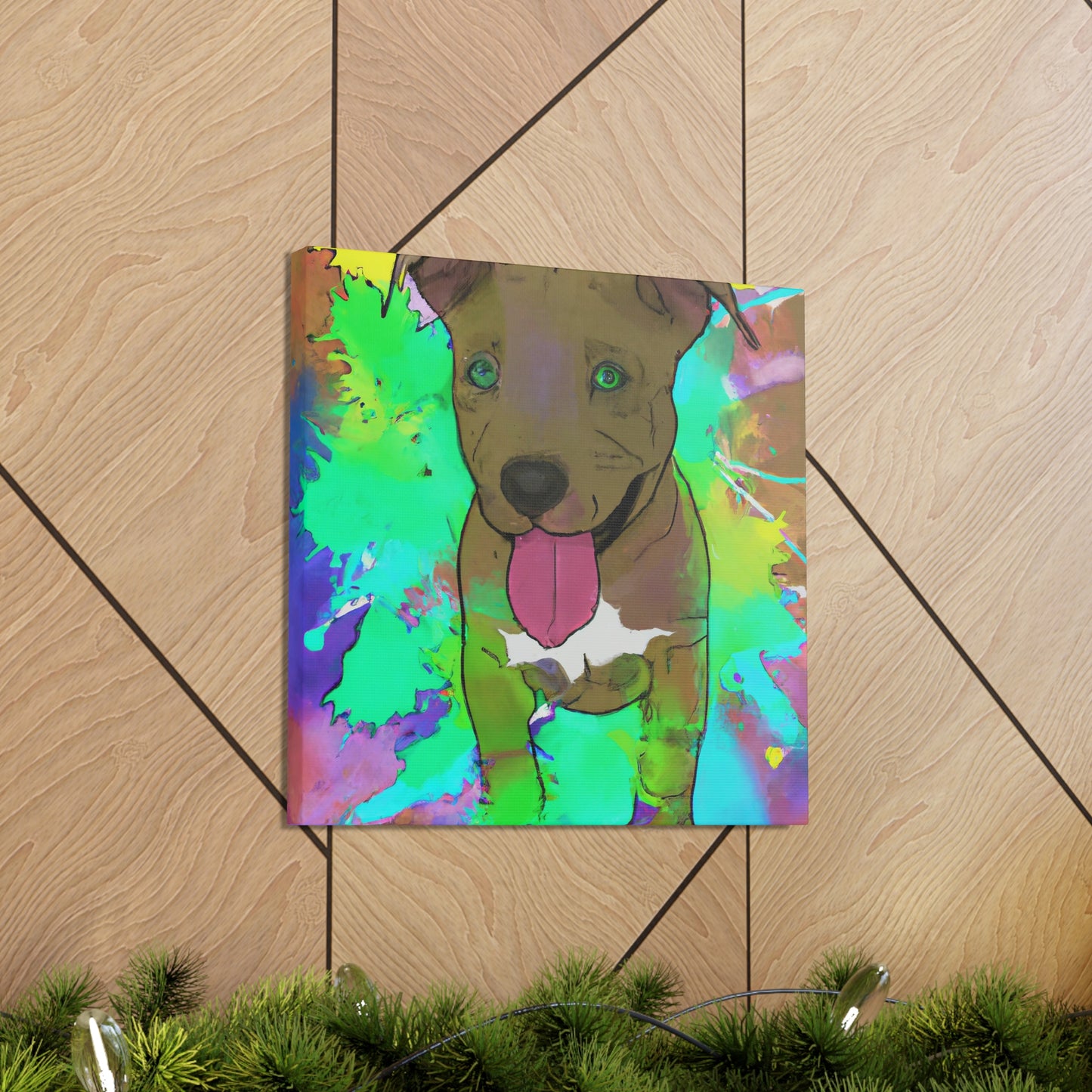 Kingston Viscounteau - Pitbull Puppy - Canvas