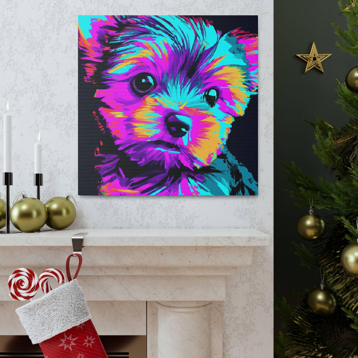 Marquis de Conteaux - Yorkie Puppy - Canvas