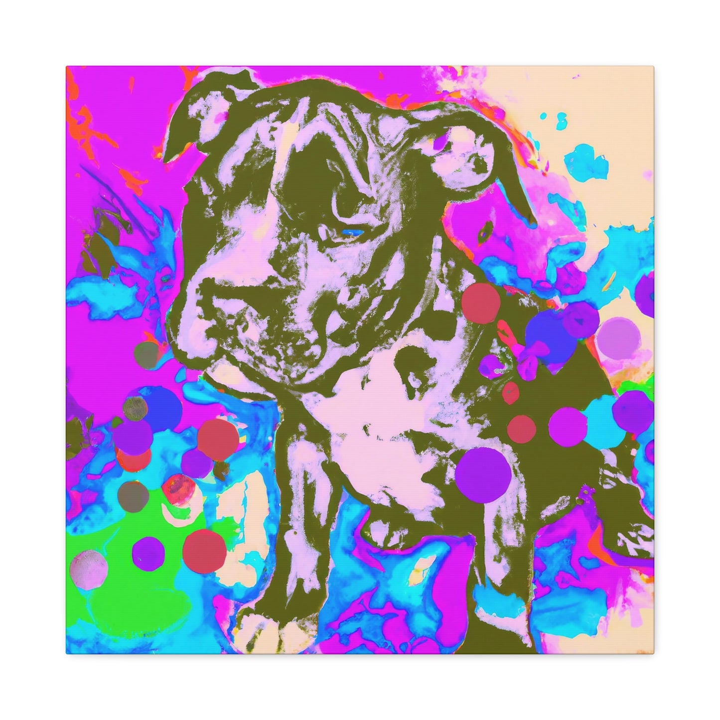 Augustine de Valois - Pitbull Puppy - Canvas