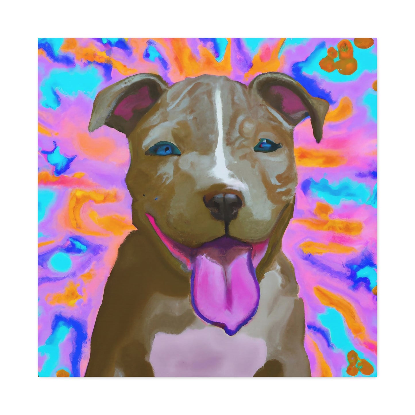 Prince/Princess Castellano of Italy - Pitbull Puppy - Canvas