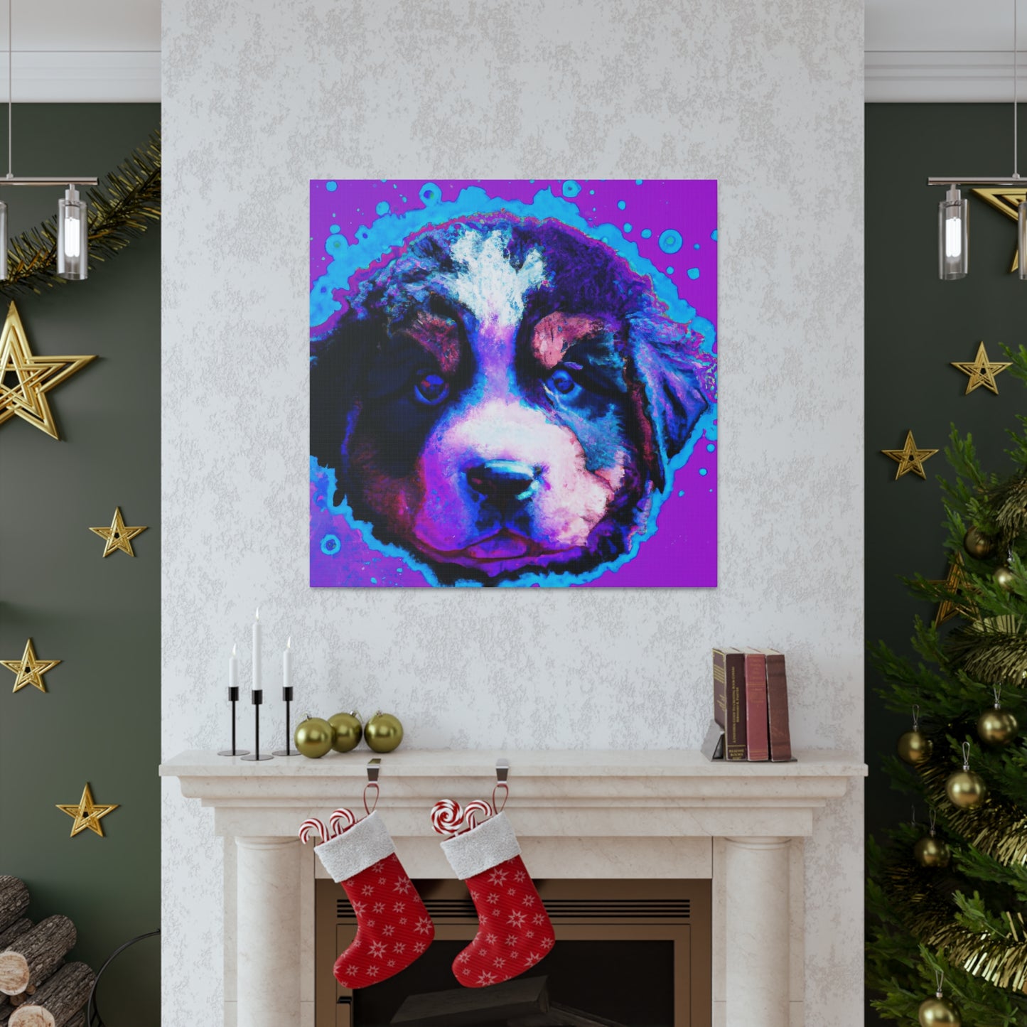 Queen Ellahanna of the Evercloaks - Bernese Mountain Dog - Canvas