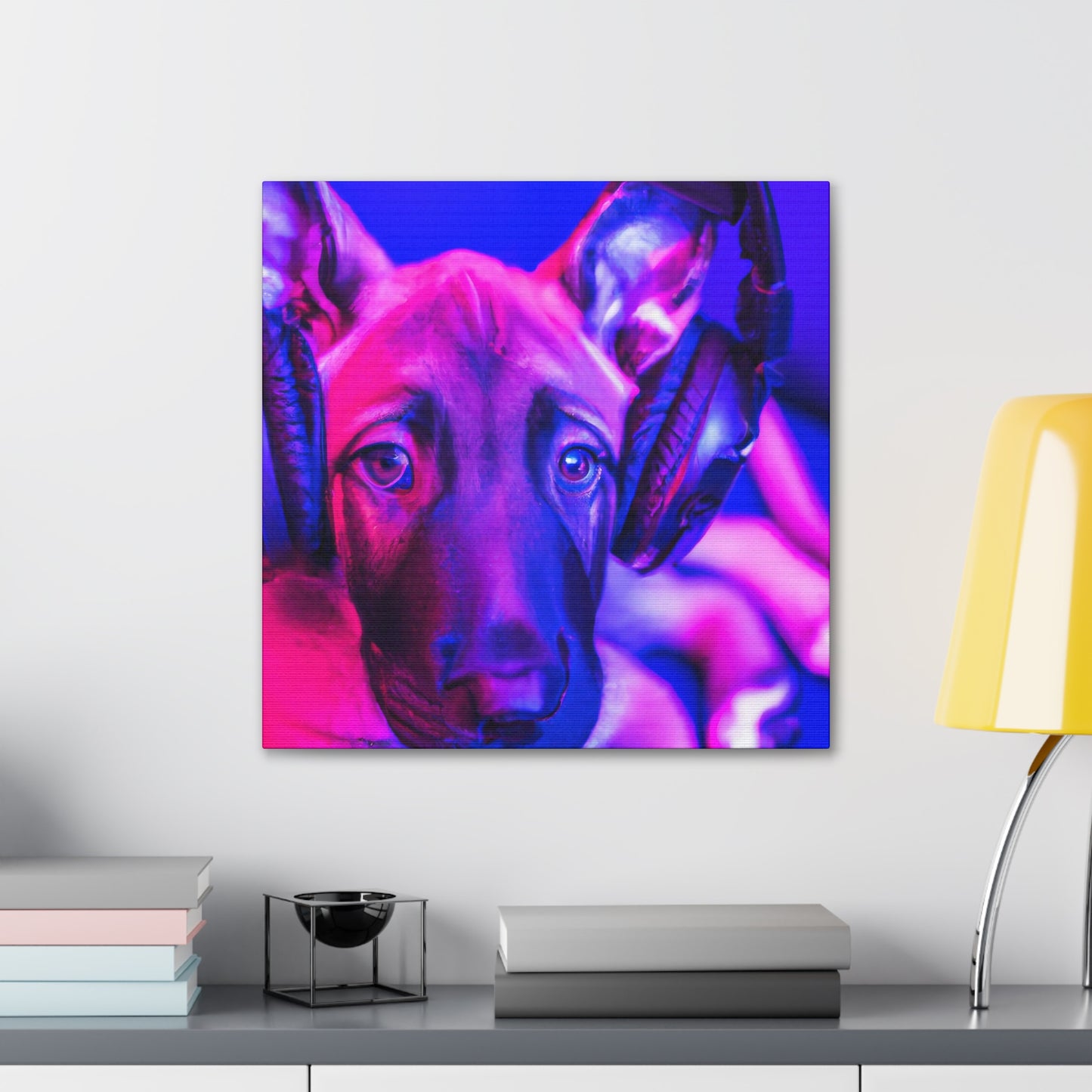 The Countess Adelaide Valerian leDuc - Belgian Malinois - Canvas