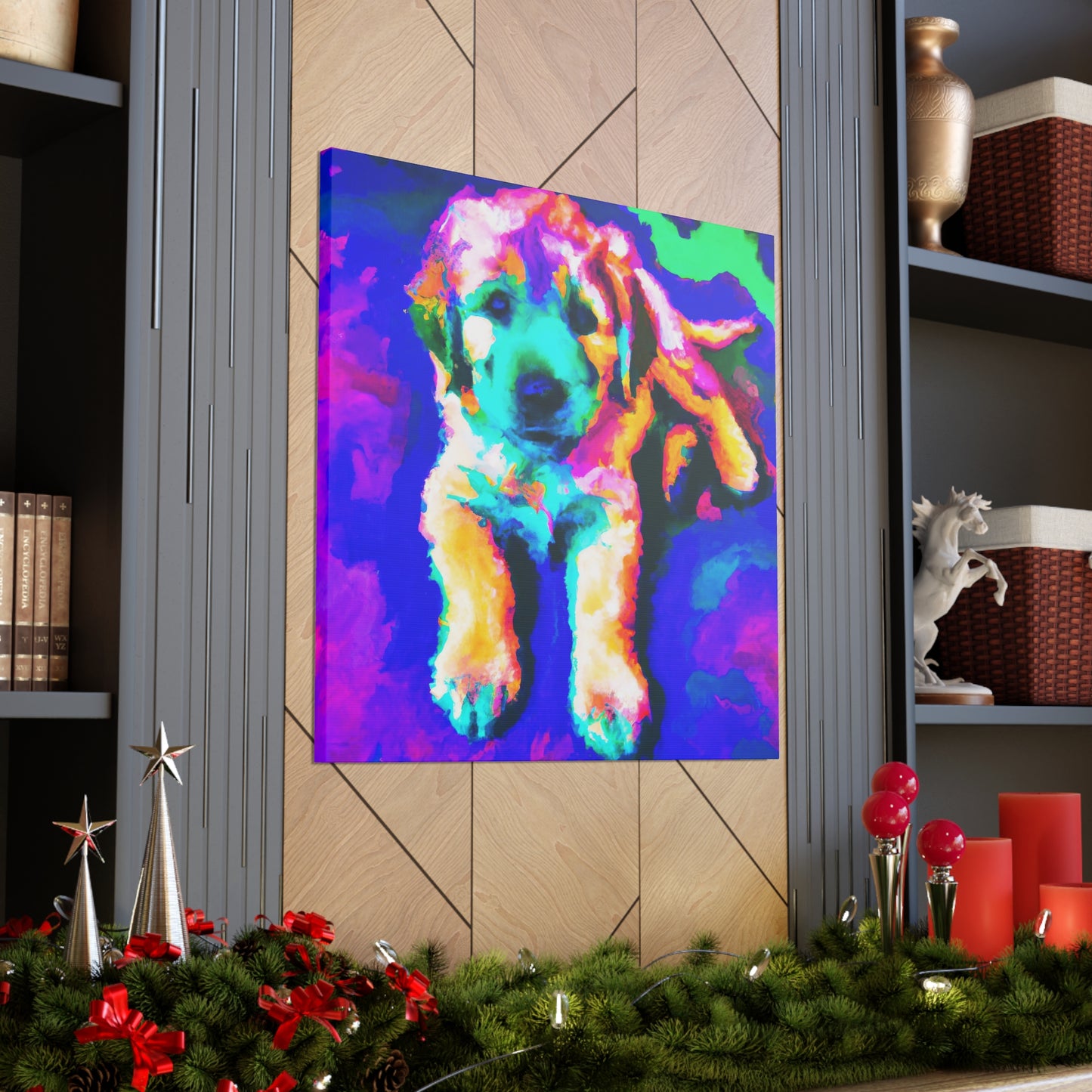 Cortland de' Medici - Golden Retriever Puppy - Canvas