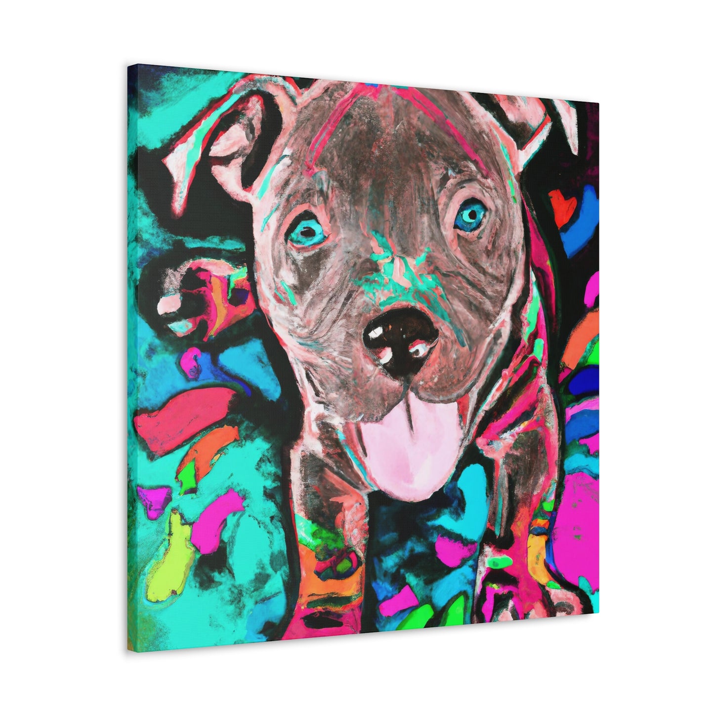 Princess Artemide of Florence - Pitbull Puppy - Canvas