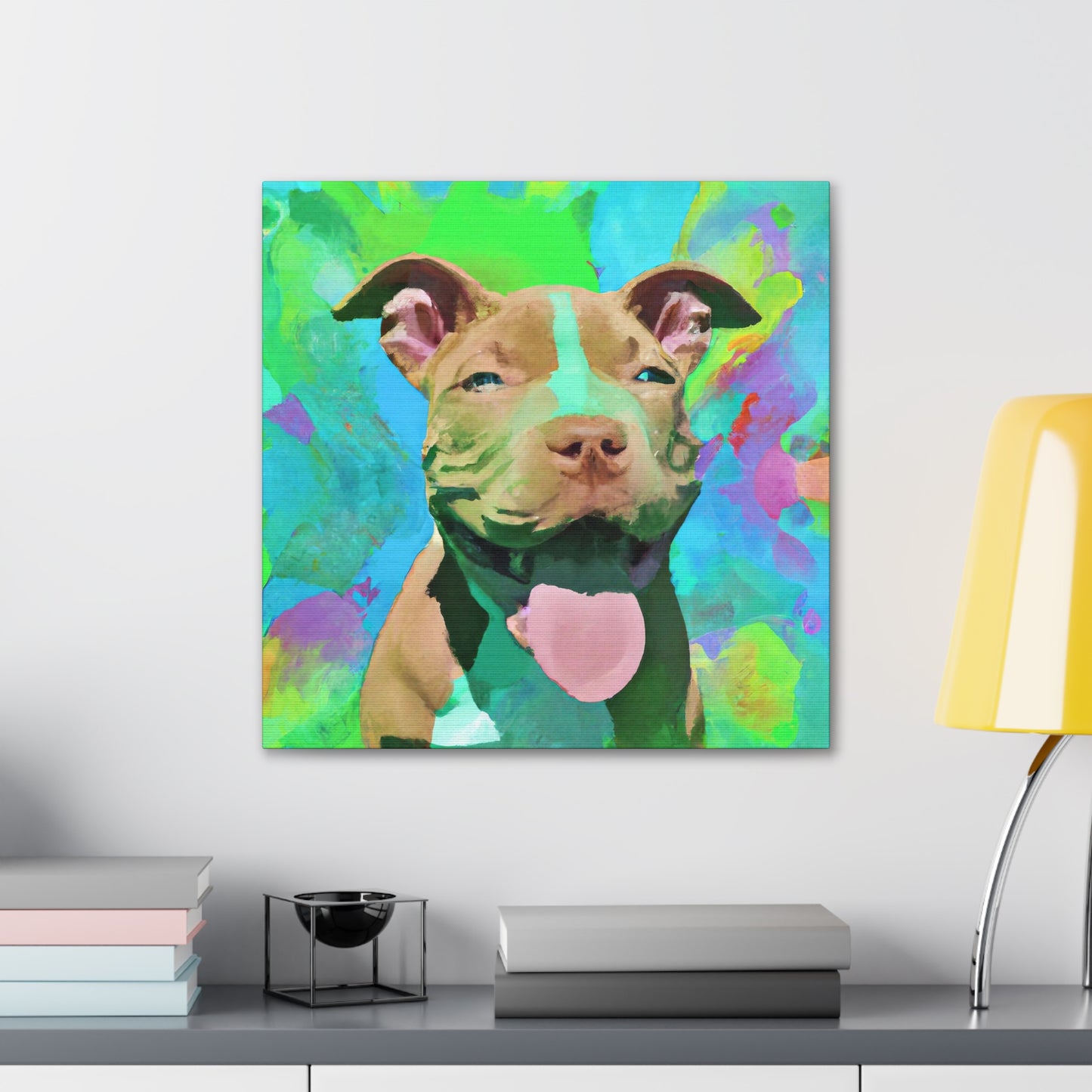 Princella Solamae - Pitbull Puppy - Canvas