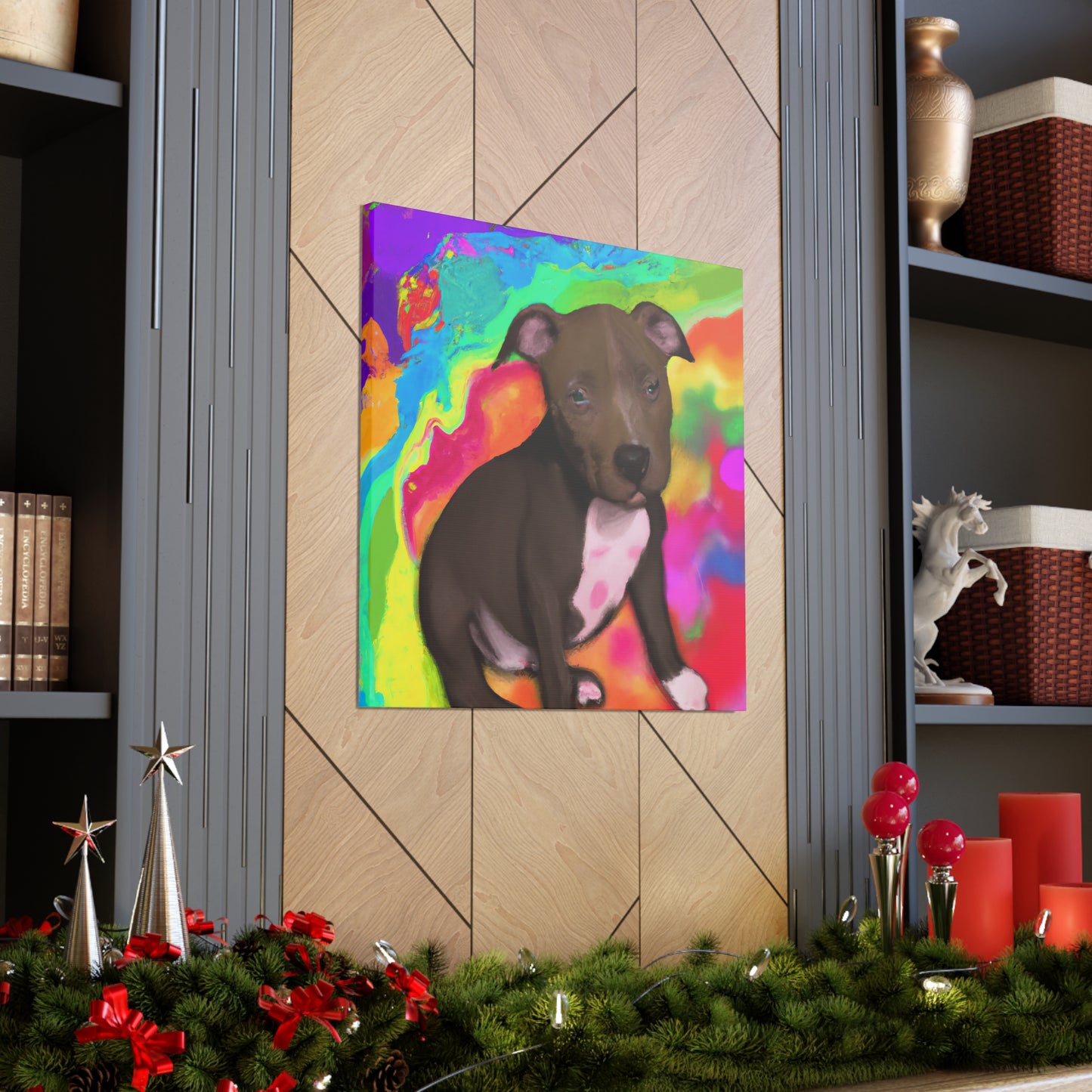 Augustus Royalty - Pitbull Puppy - Canvas