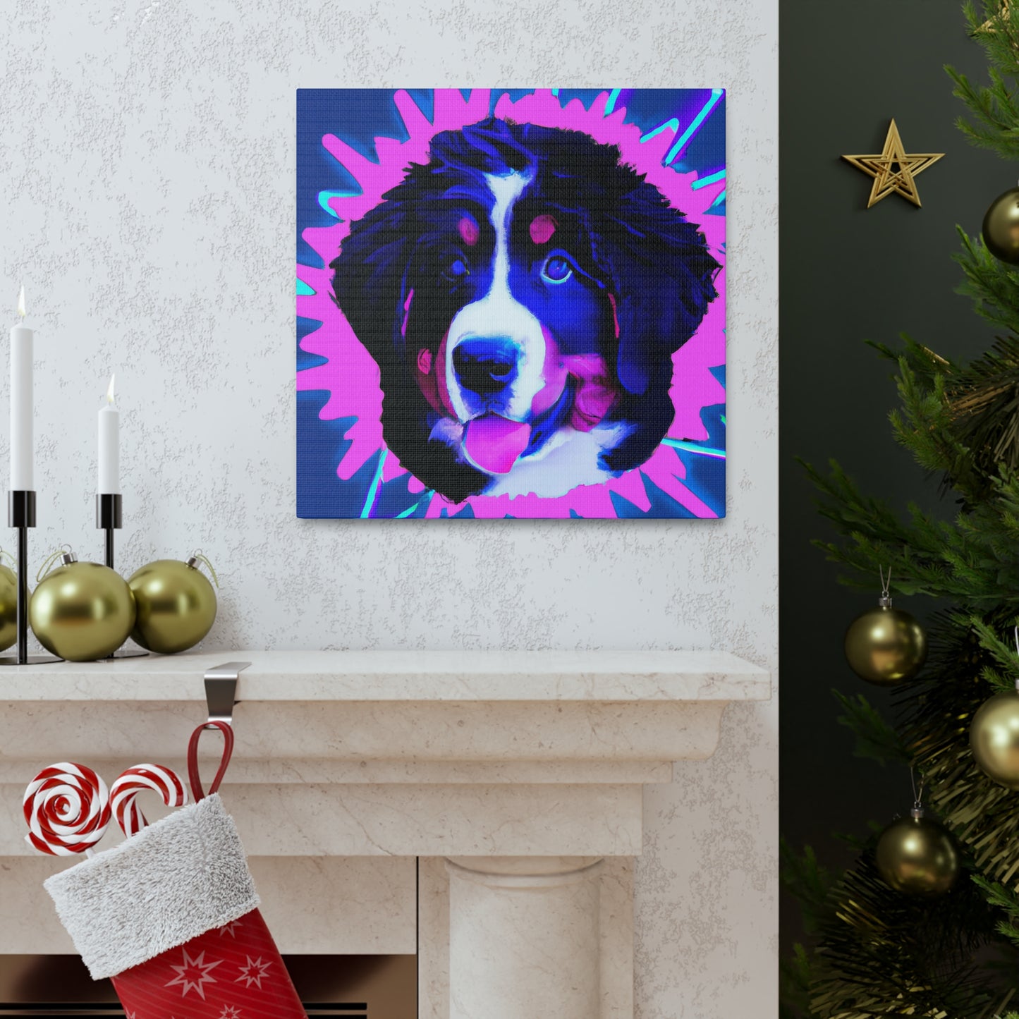 Princess Elodie von Bernhardzocher - Bernese Mountain Dog - Canvas