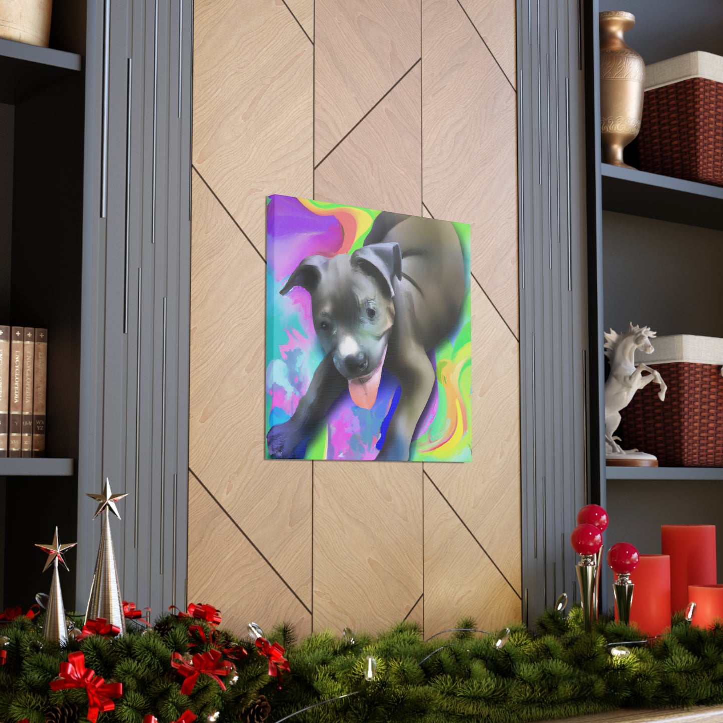 Baroness Amalthea Valancephon - Pitbull Puppy - Canvas