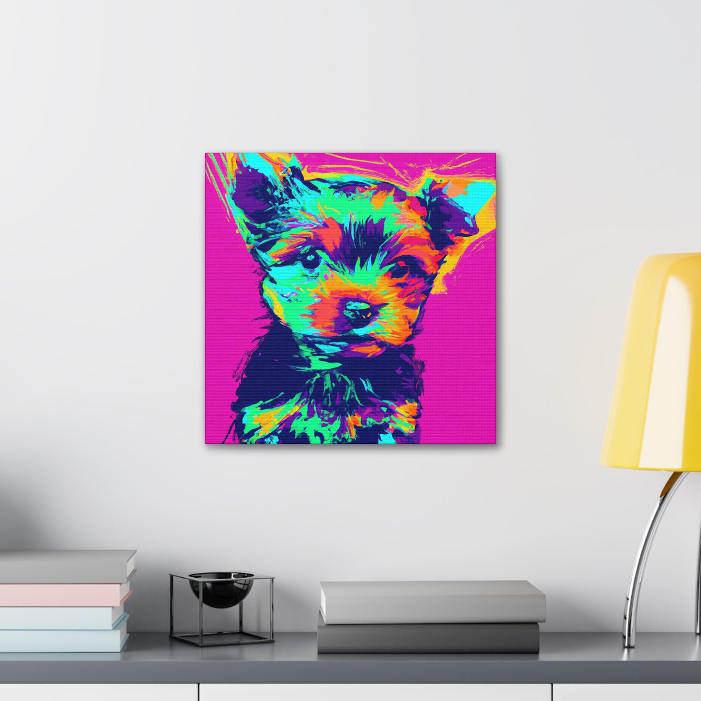 King Morgon of Gwent - Yorkie Puppy - Canvas